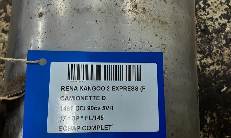 AUSPUFF KOMPLETT Renault KANGOO 6/13- 7/21