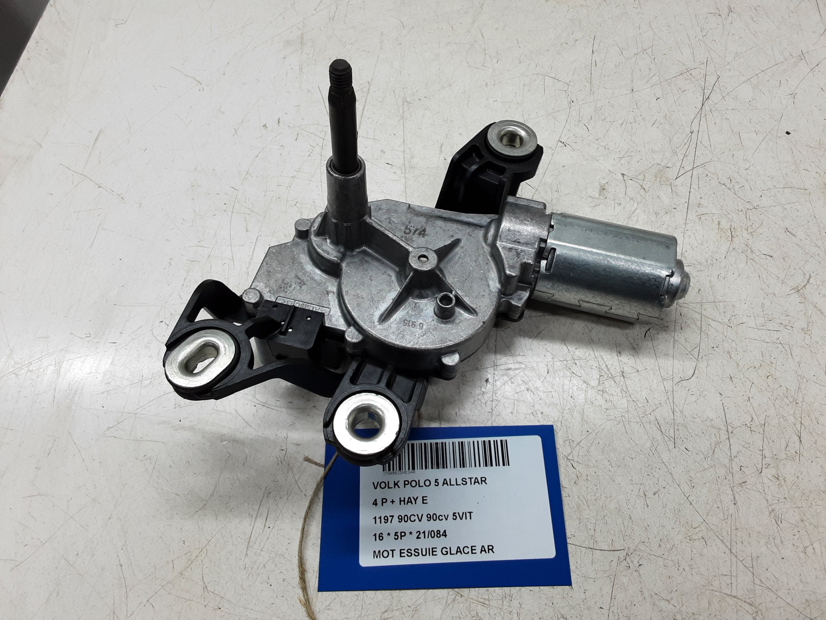 RUITENWISSERMOTOR ACHTER Vw POLO (6R) FaceLift 5/14 - 17