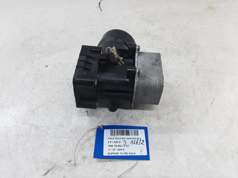 SUPPORT-FILTRE A HUILE Vw POLO (6R) 6/09 - 4/14
