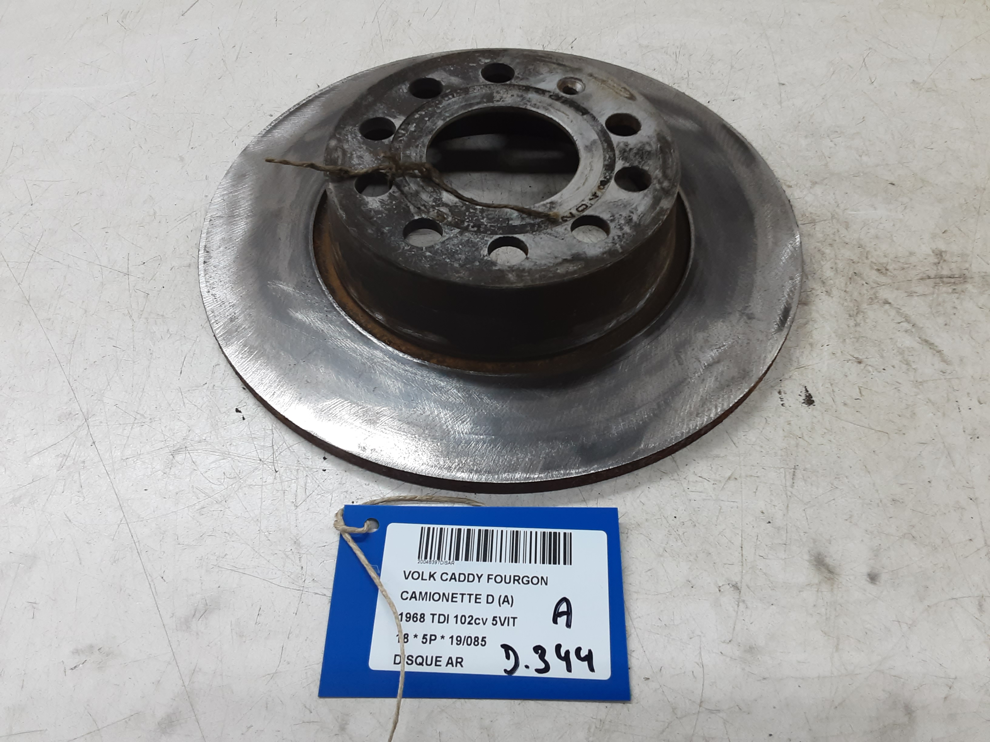 DISQUE ARRIERE Vw CADDY 05/15 - 20