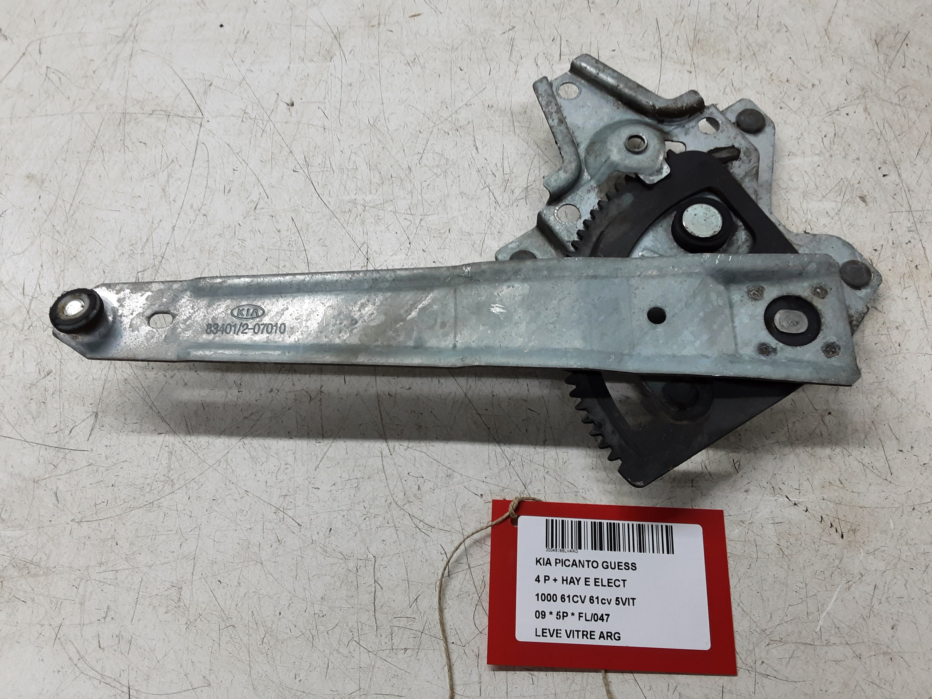 RUITMECHANISME ACHTER LINKS Kia PICANTO 11/07 - 05/11
