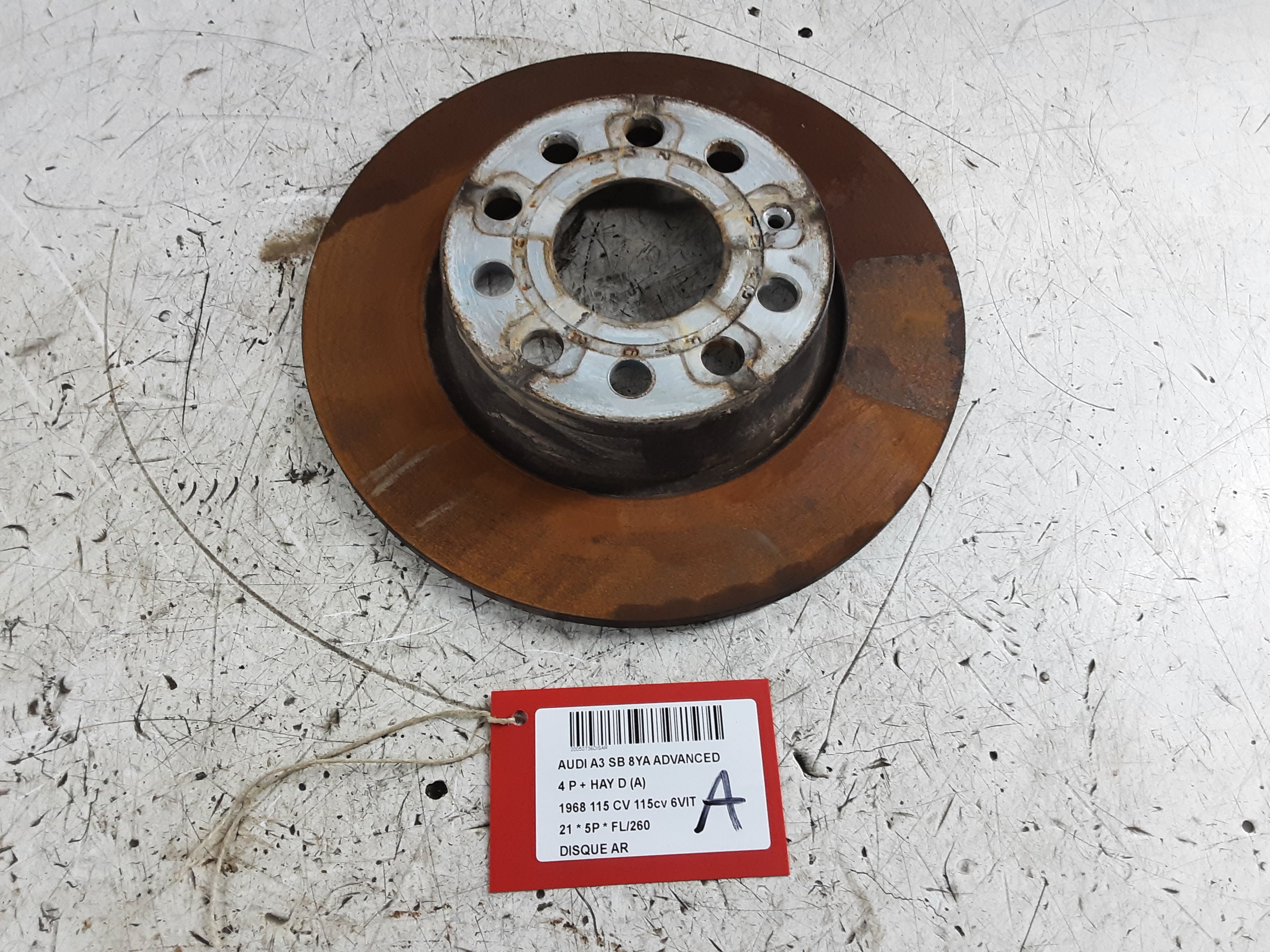 DISQUE ARRIERE Audi A3 5D/20+