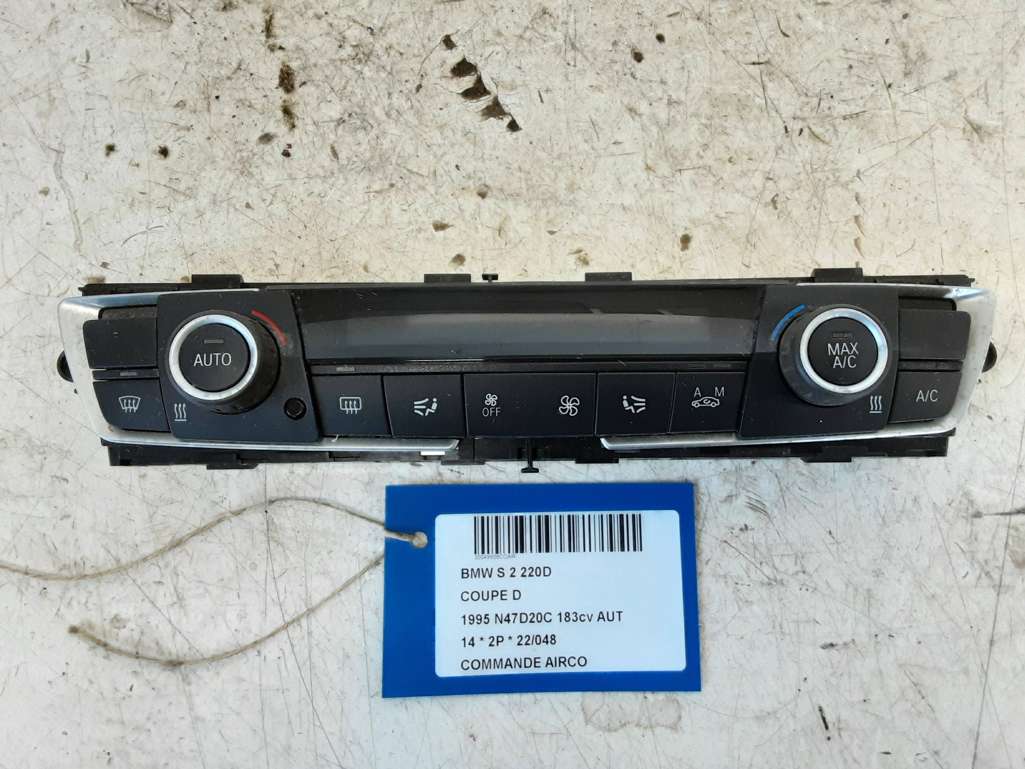 COMMANDE D&#039;AIRCO Bmw 2 F22/3 COUPE 7/13+