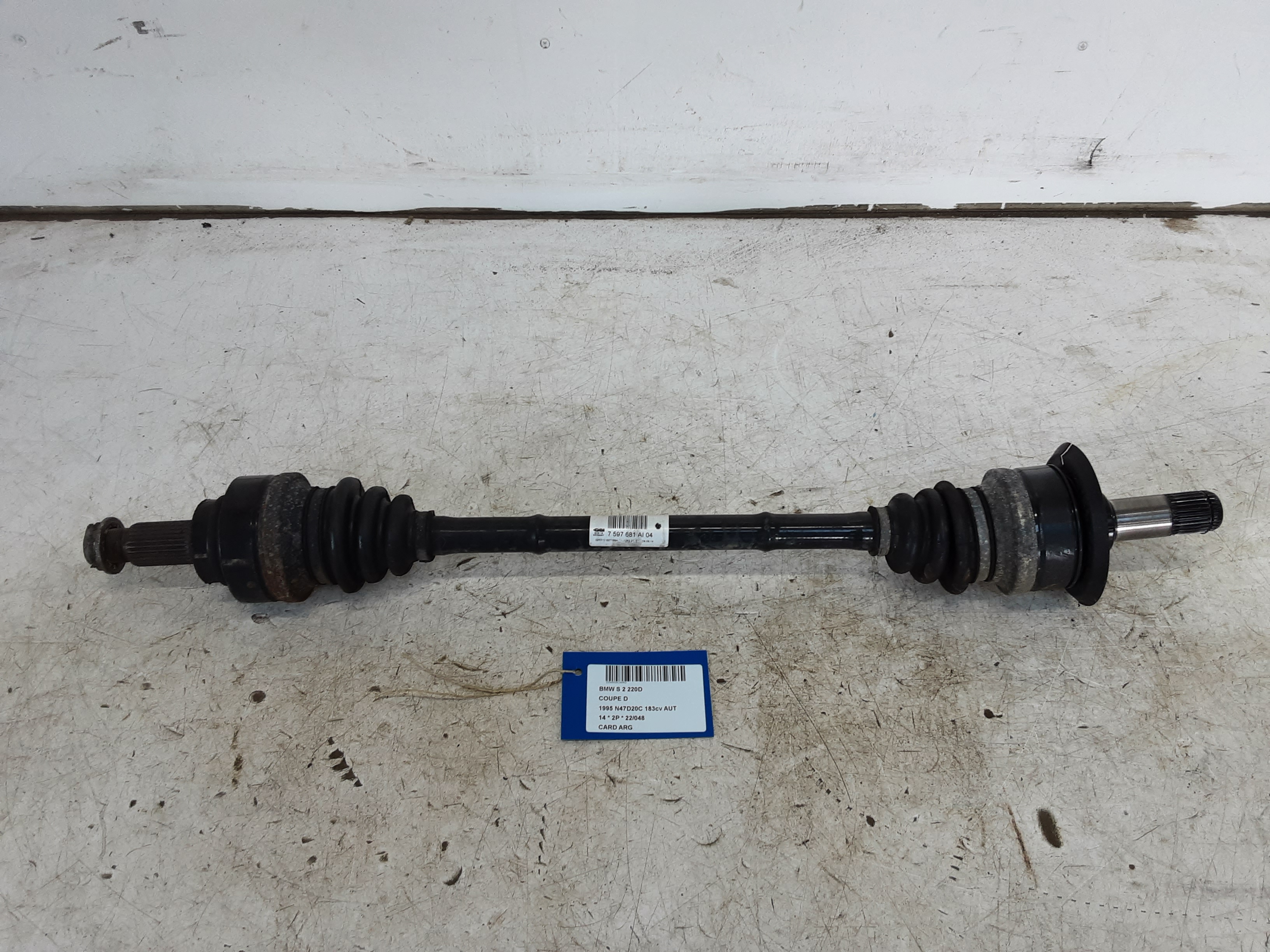 AANDRIJFAS ACHTER LINKS Bmw 2 F22/3 COUPE 7/13+