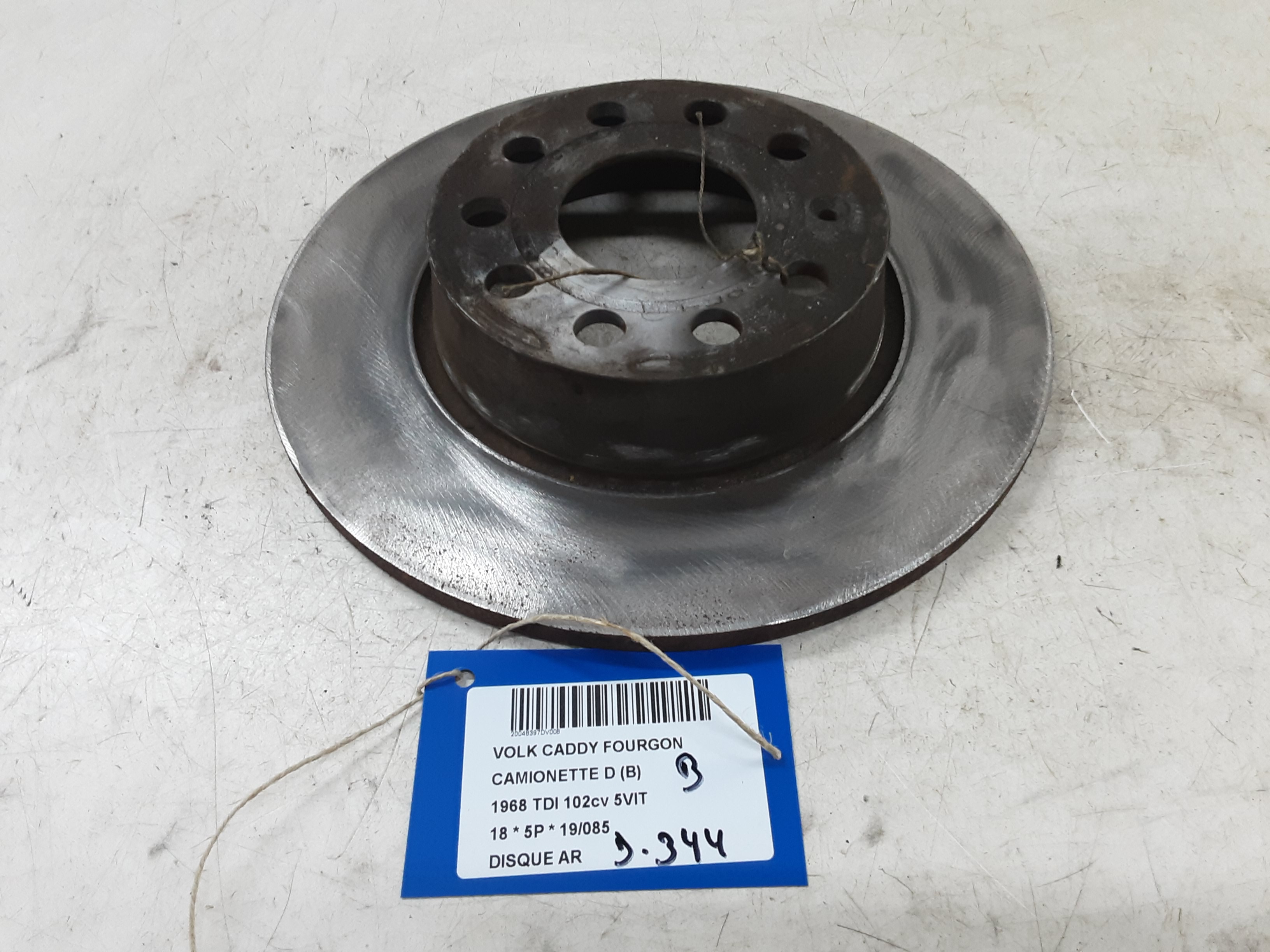 DISQUE ARRIERE Vw CADDY 05/15 - 20