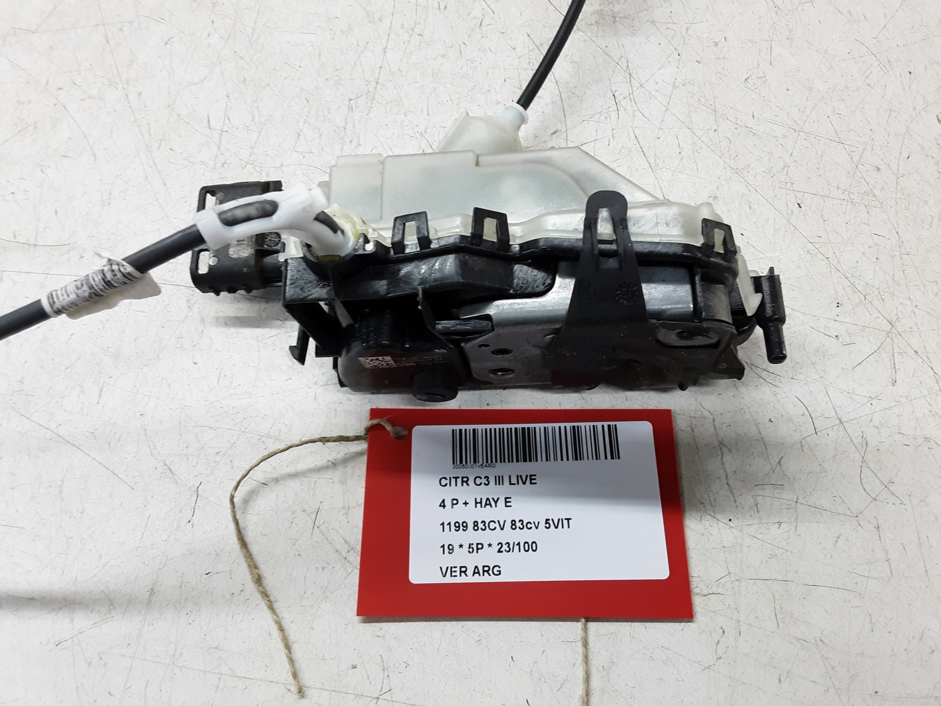 VERROUILLAGE DE PORTE ARRIERE GAUCHE Citroen C3 (III) 10/16-9/20