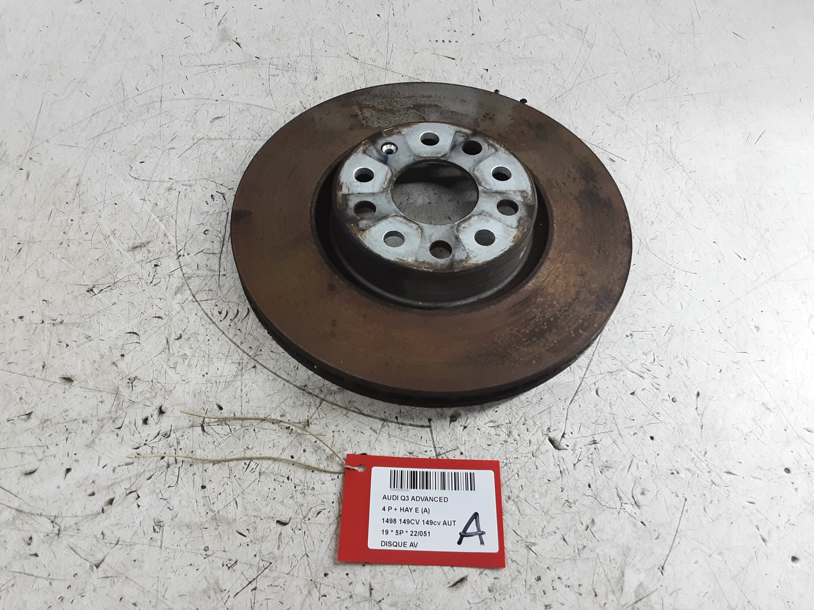 REMSCHIJF VOOR Audi Q3 11/18+
