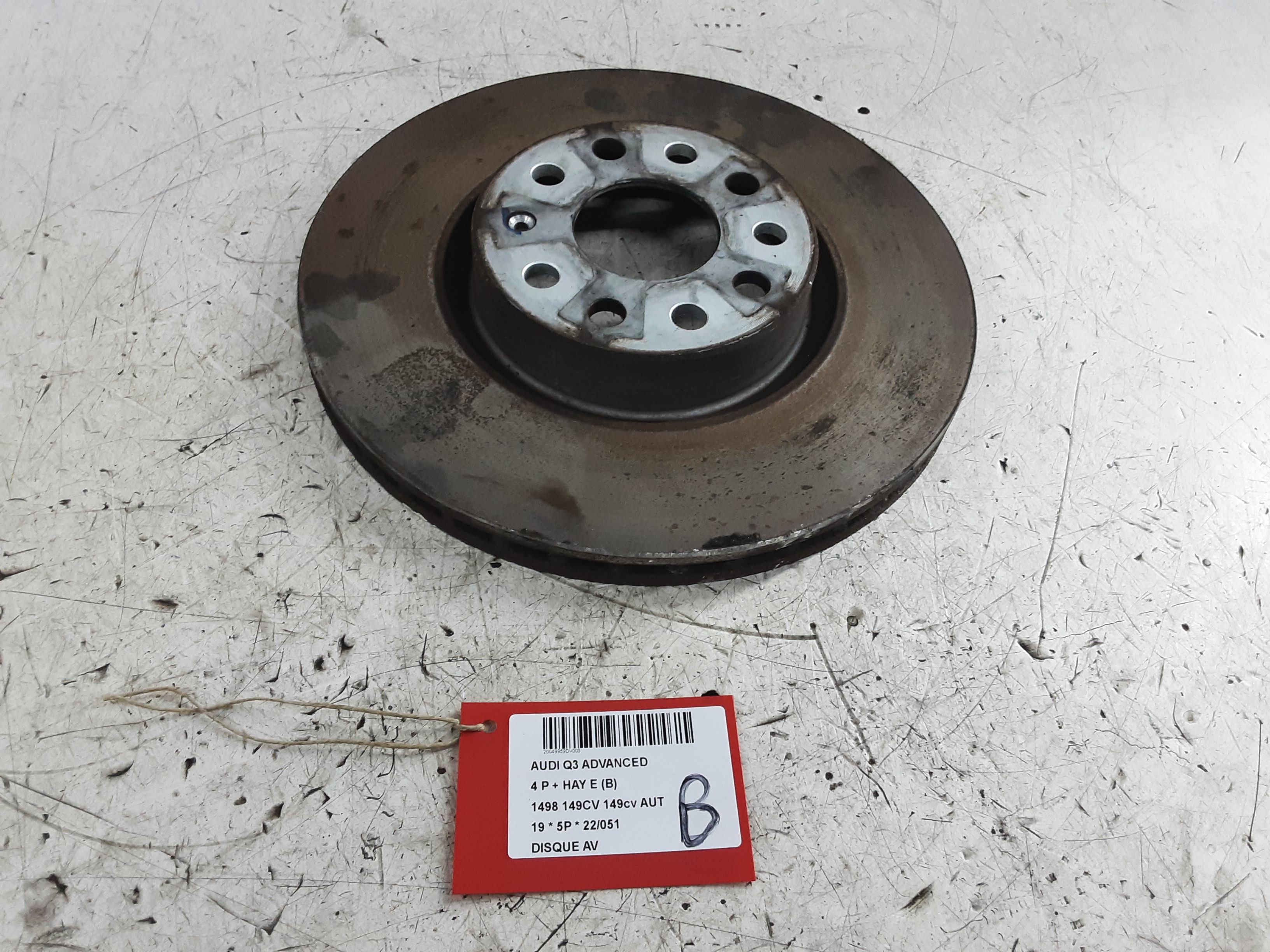 REMSCHIJF VOOR Audi Q3 11/18+