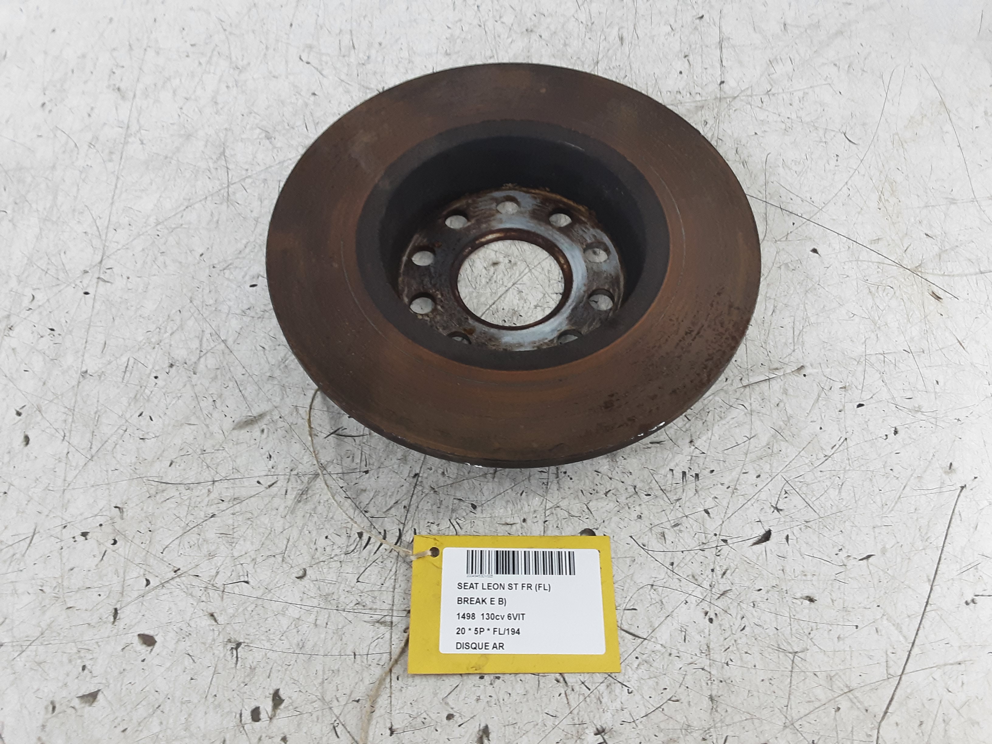DISQUE ARRIERE Seat LEON (3) (5F) FaceLift 1/17 - 5/20