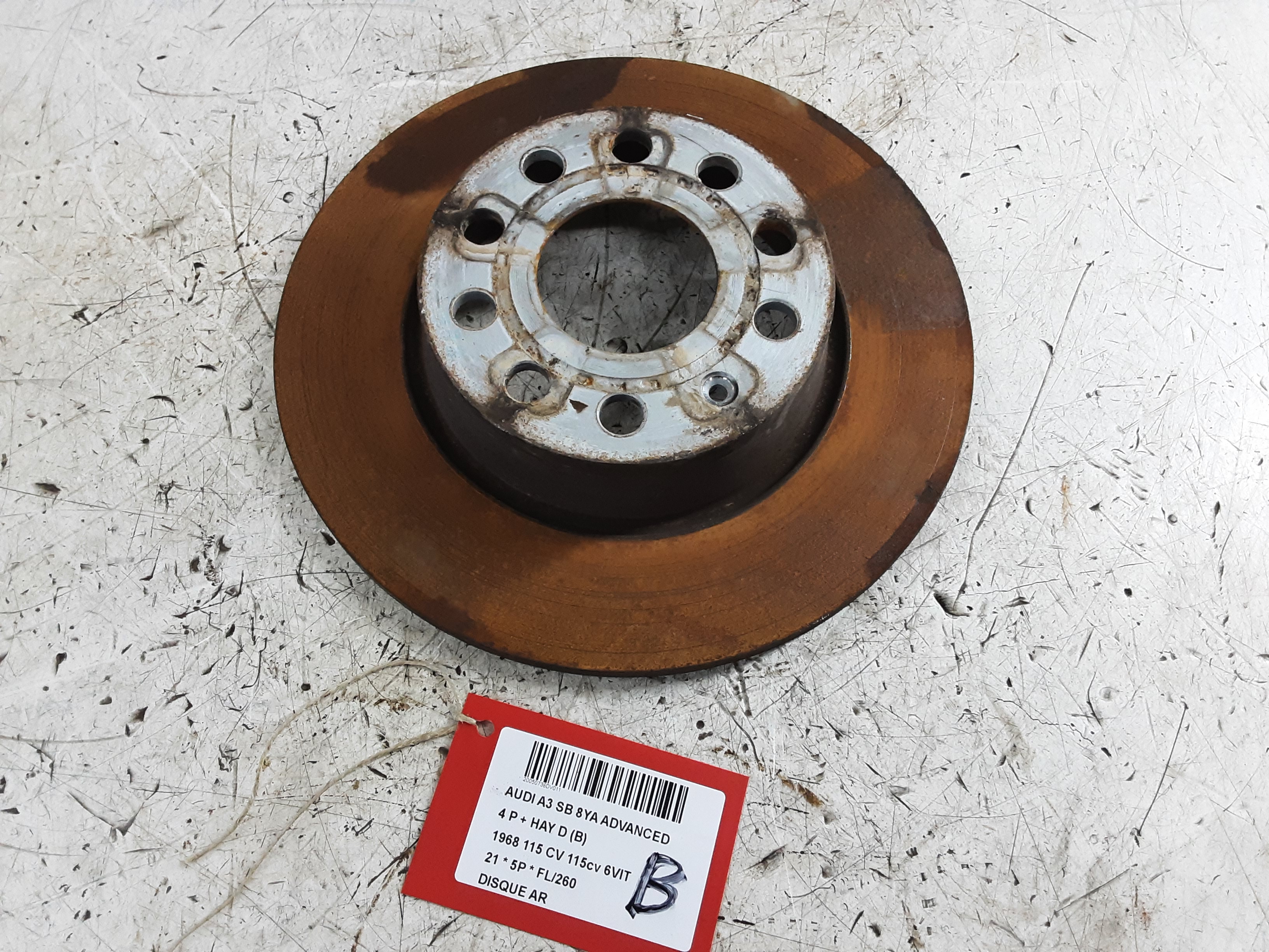 DISQUE ARRIERE Audi A3 5D/20+