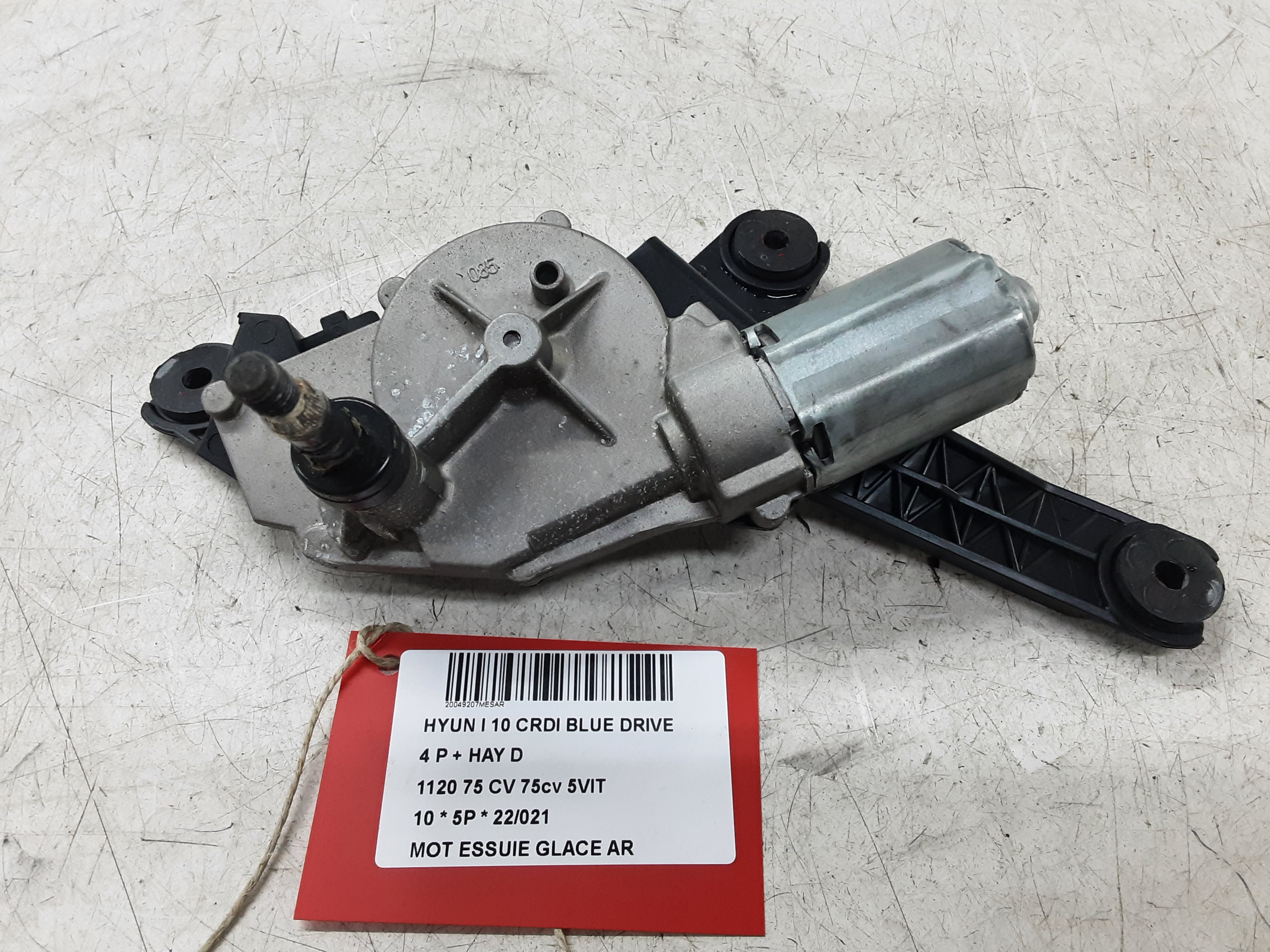 RUITENWISSERMOTOR ACHTER Hyundai I10 08 - 13