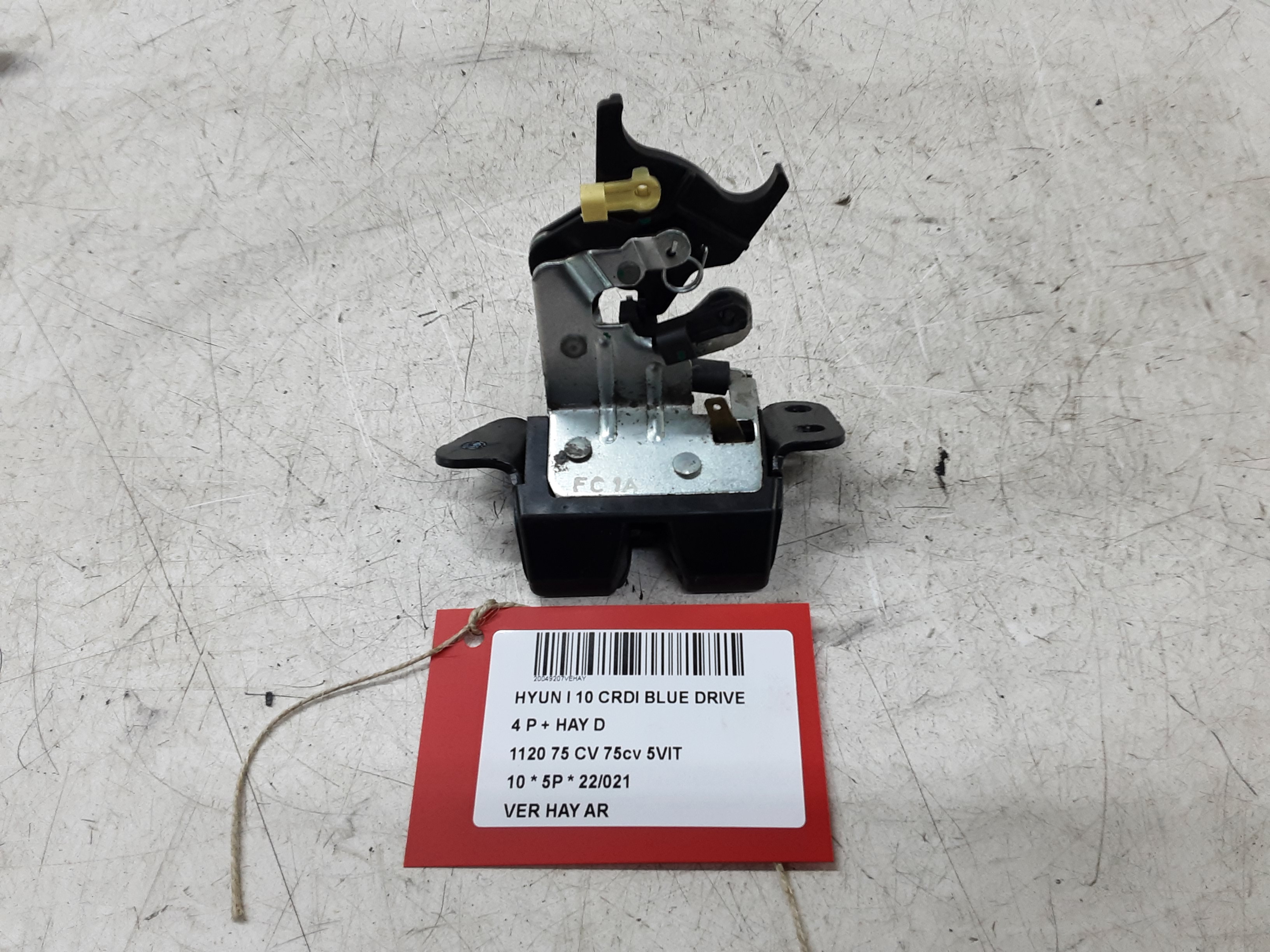 CENTRALE VERGRENDELING ACHTERKLEP Hyundai I10 08 - 13