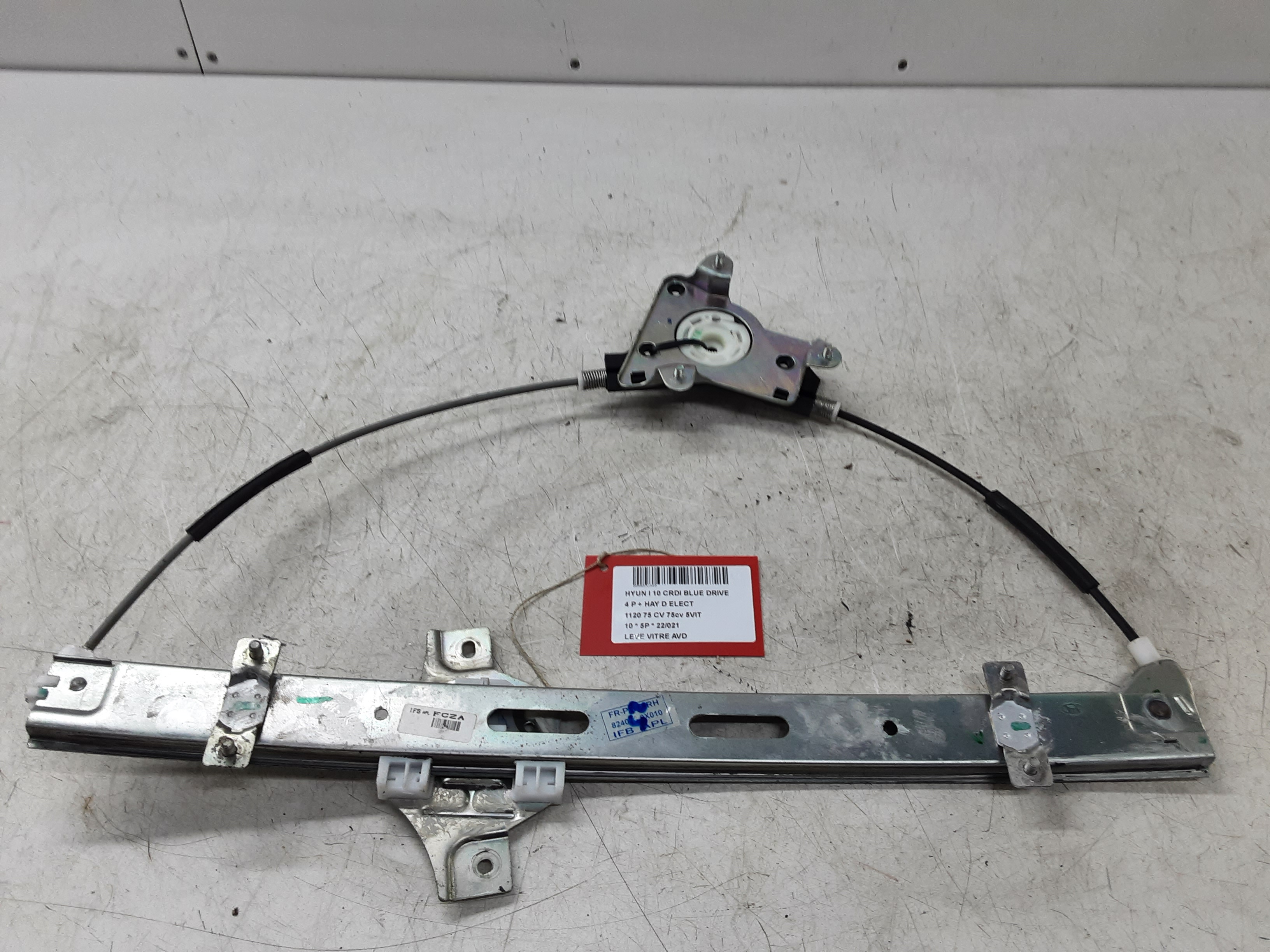 RUITMECHANISME VOOR RECHTS Hyundai I10 08 - 13