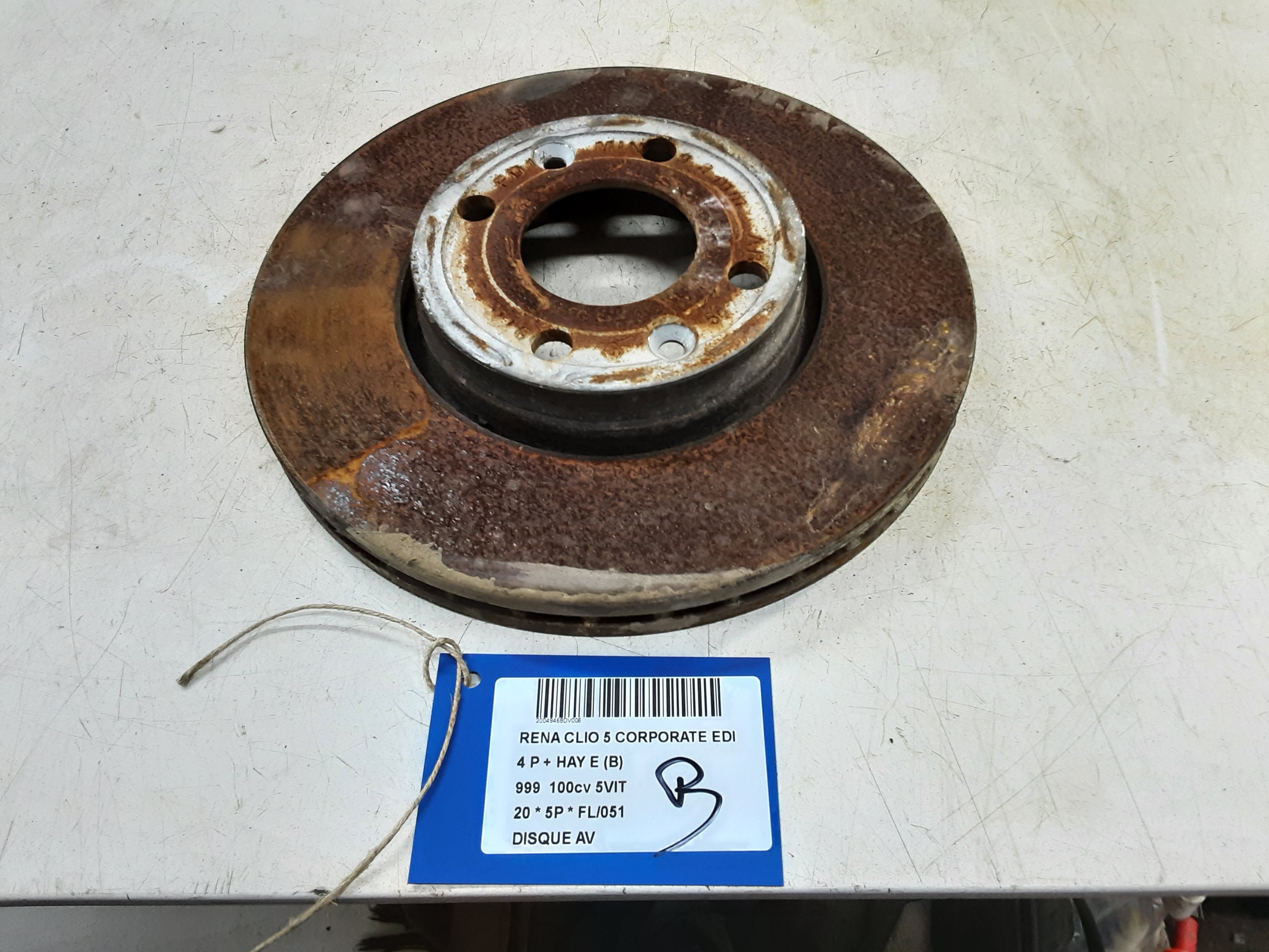 REMSCHIJF VOOR Renault CLIO V 06/19+