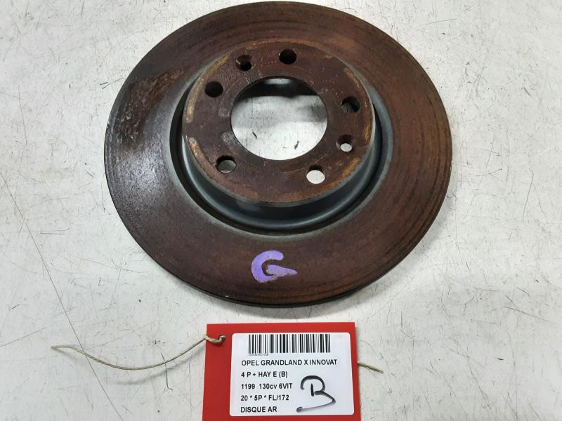 DISQUE ARRIERE Opel GRANDLAND X 6/17+