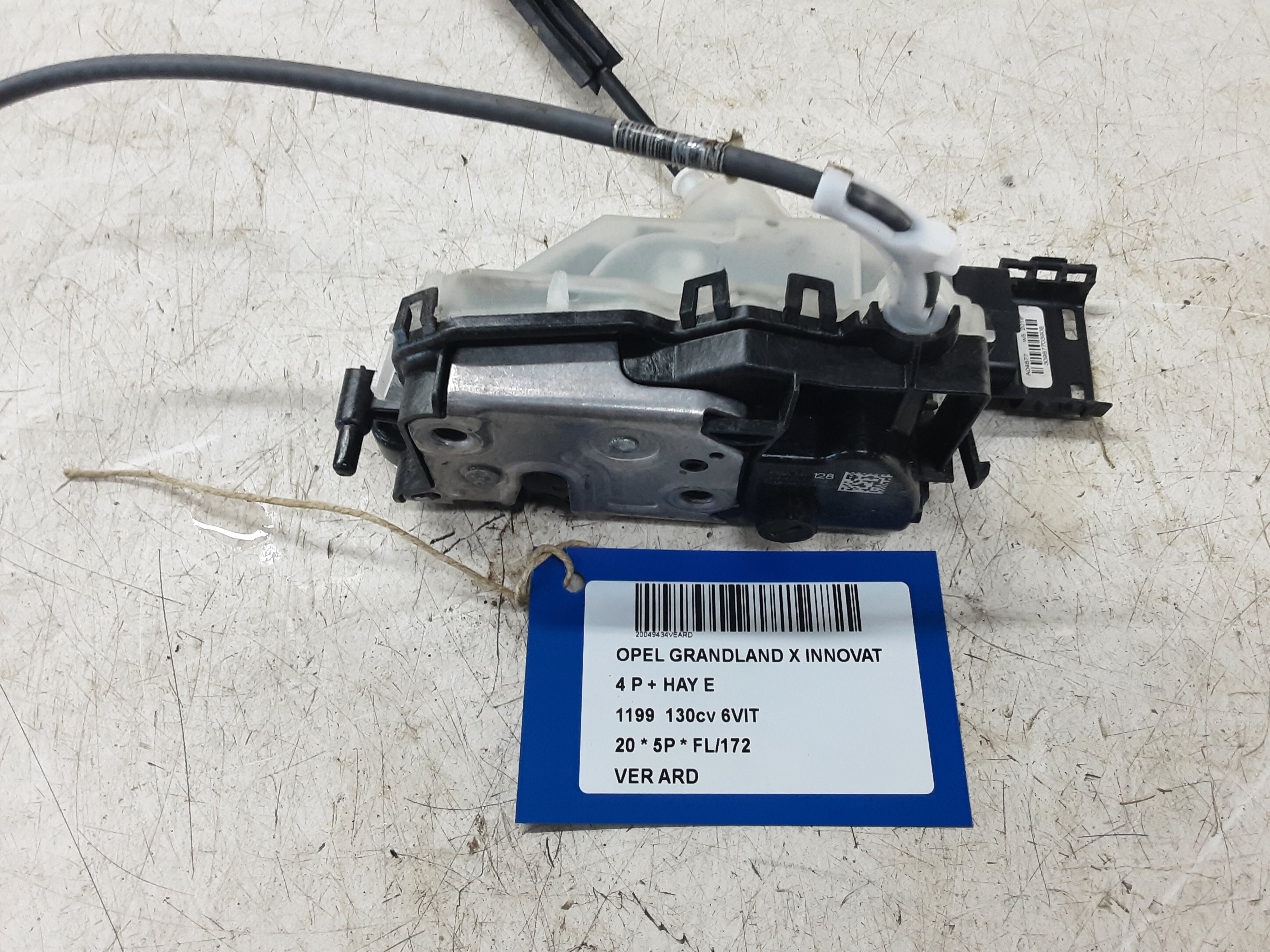 VERROUILLAGE DE PORTE ARRIERE DROITE Opel GRANDLAND X 6/17+