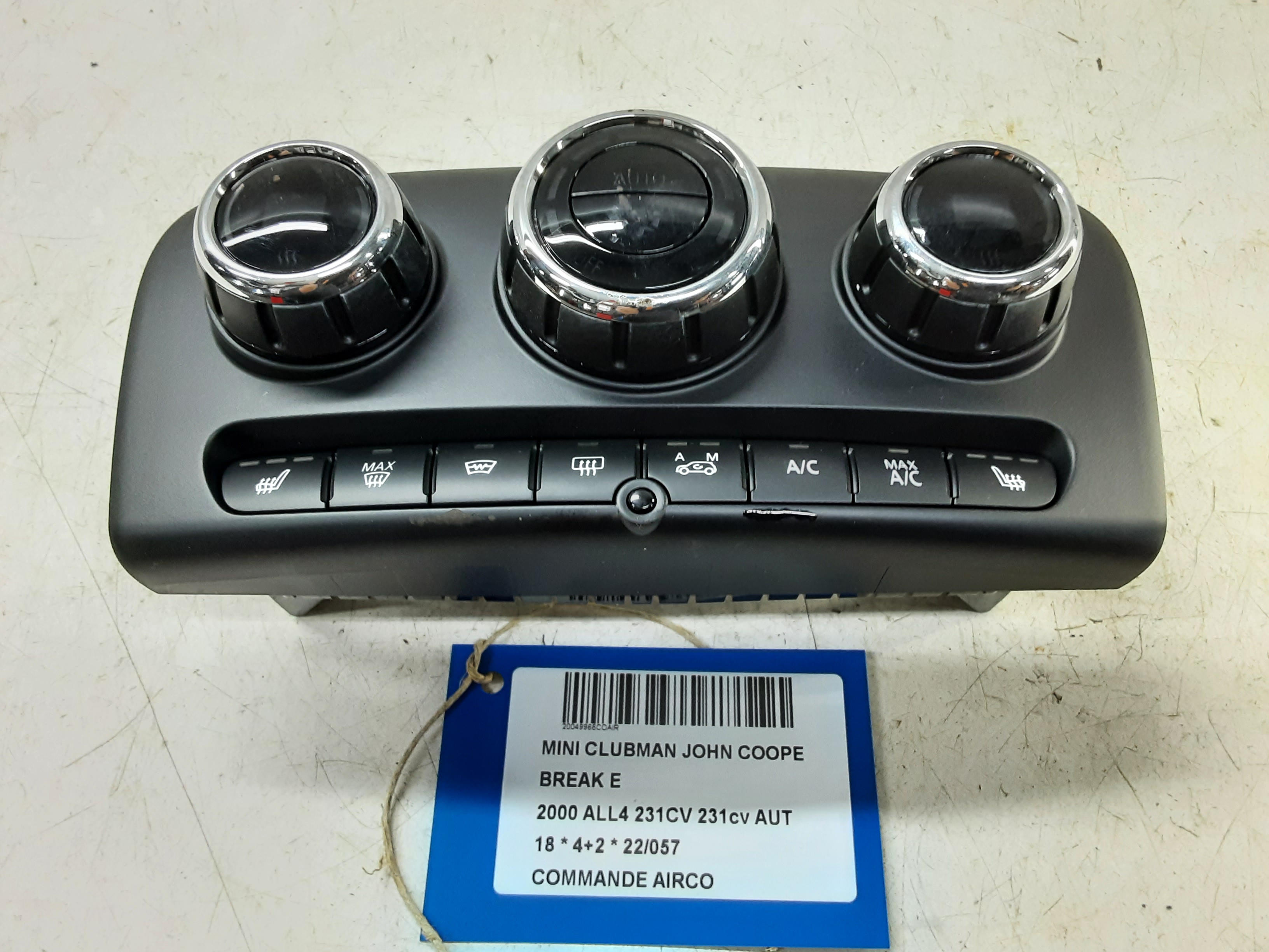 COMMANDE AIRCO Mini F54 : Clubman 11/14+