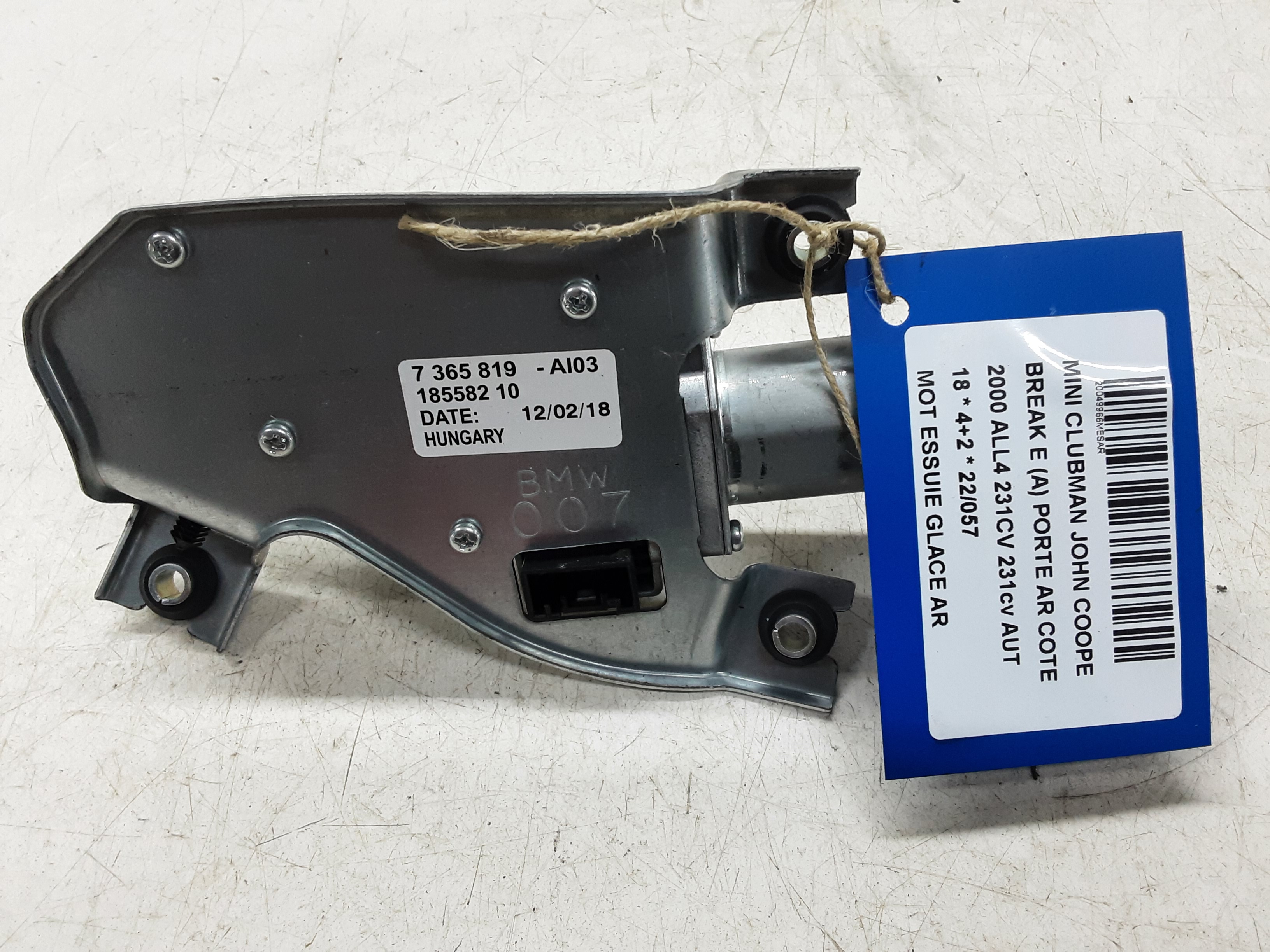 RUITENWISSERMOTOR ACHTER Mini F54 : Clubman 11/14+