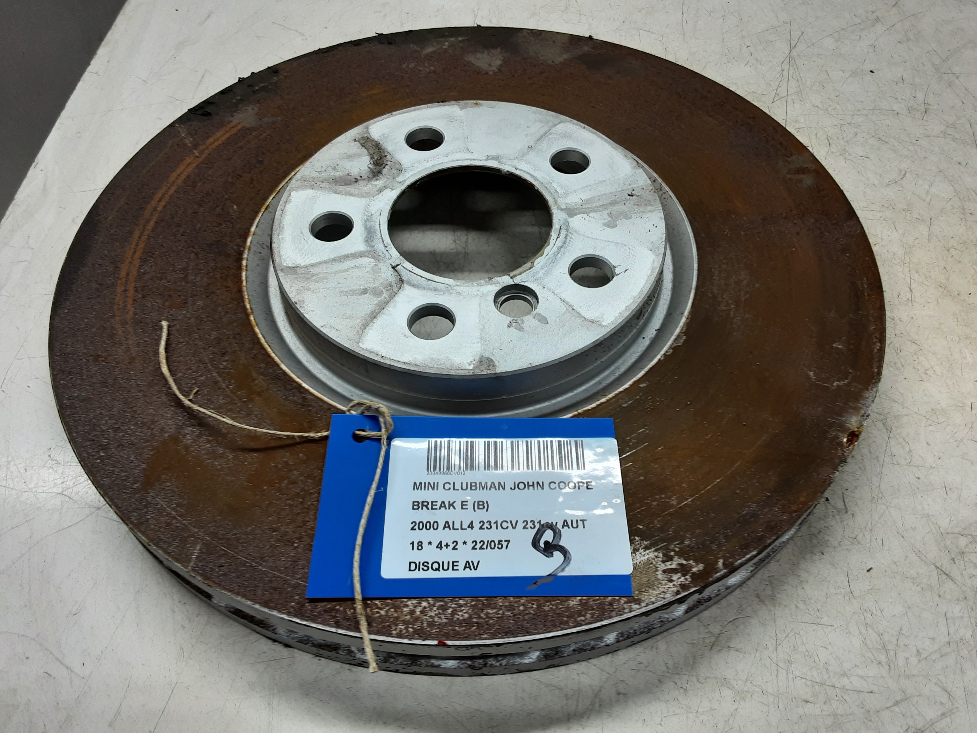 REMSCHIJF VOOR Mini F54 : Clubman 11/14+