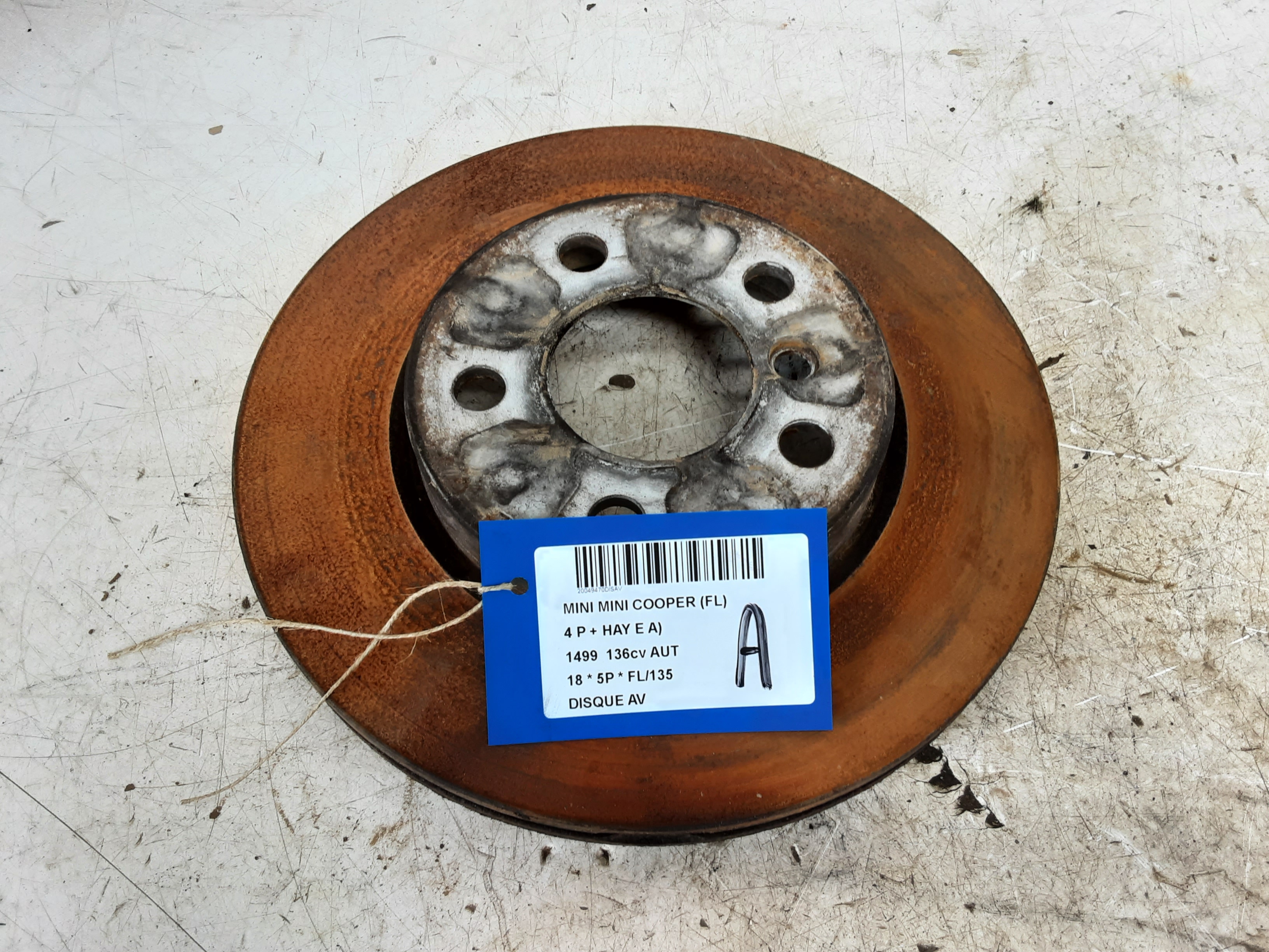 REMSCHIJF VOOR Mini F55 5-portes : 07/14 &gt;