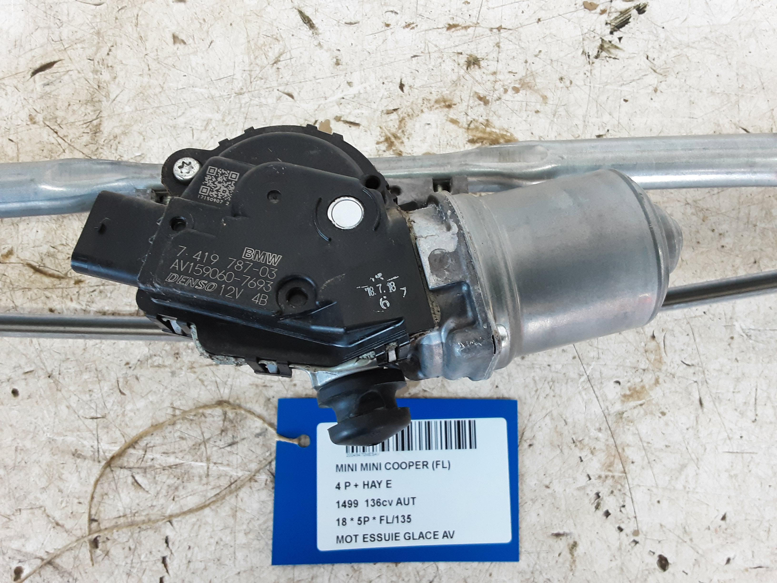 MOTOR RUITENWISSERS VOOR Mini F55 5-portes : 07/14 &gt;