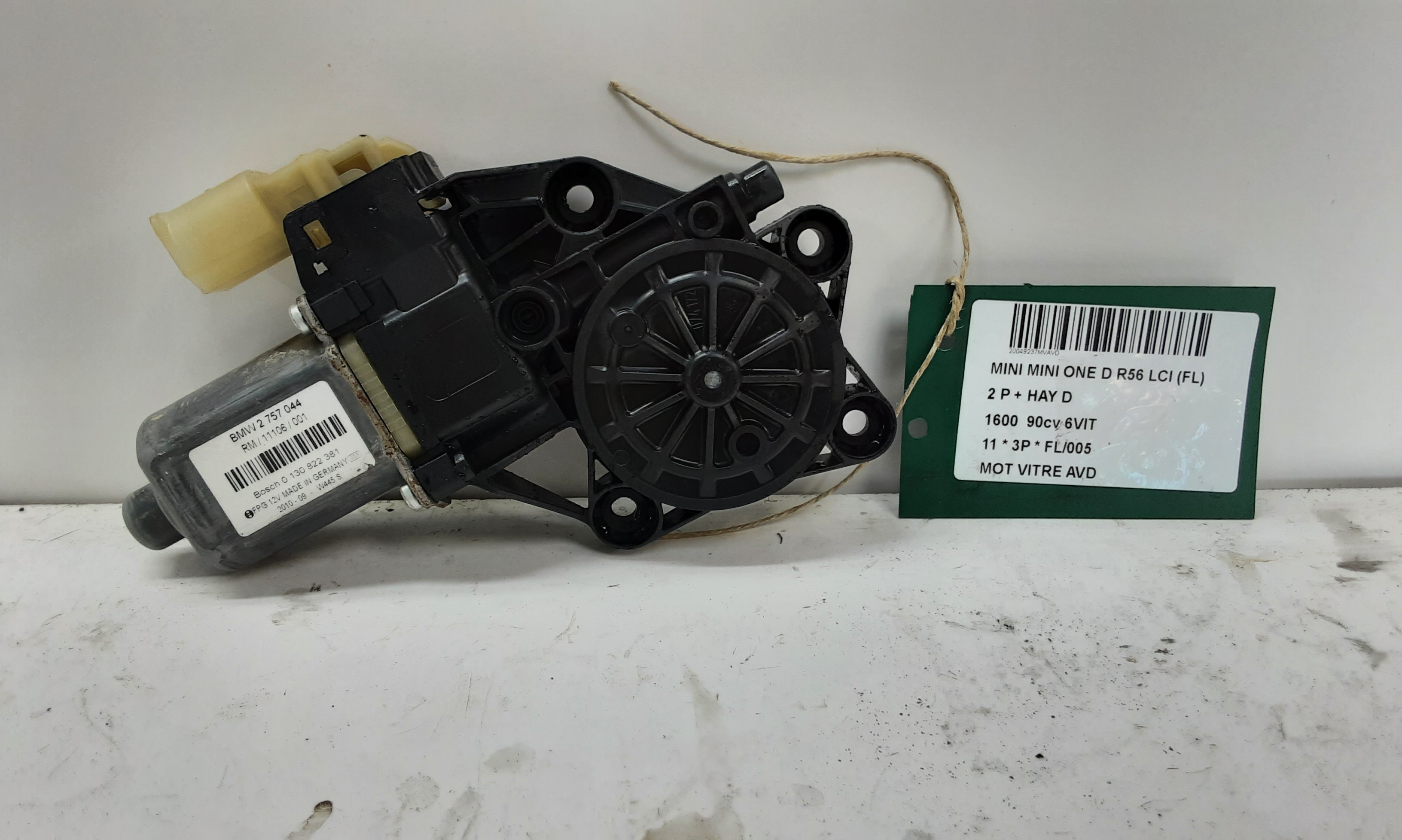 MOTOR RUITMECHANISME VOOR RECHTS Mini R56 : 3-Portes  10/2010 &gt; 2014
