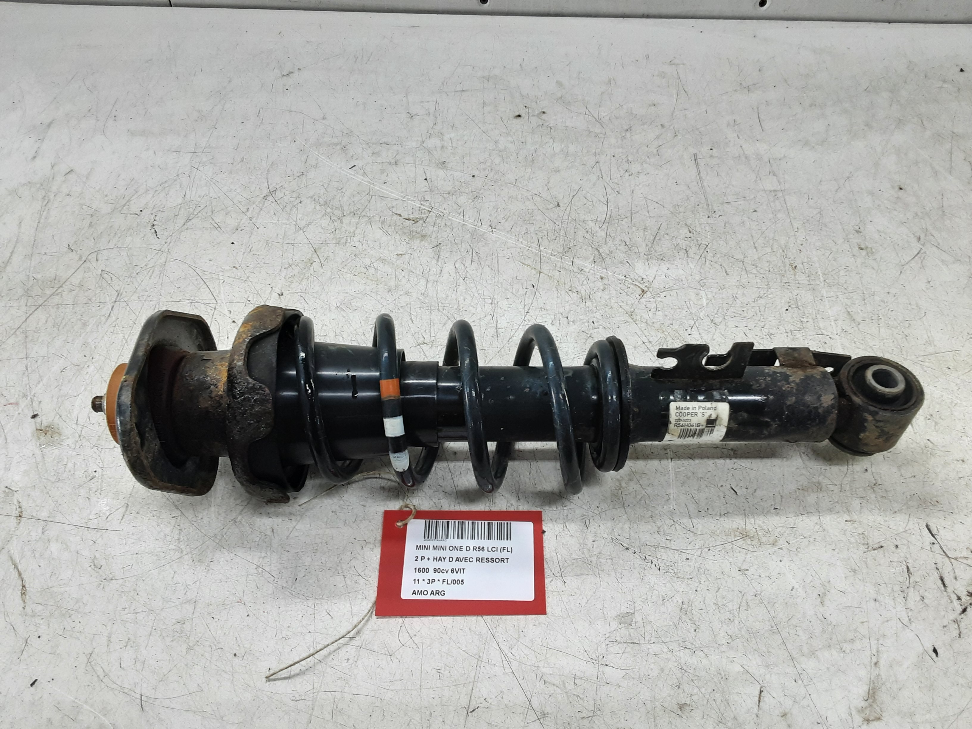 SCHOKBREKER ACHTER LINKS Mini R56 : 3-Portes  10/2010 &gt; 2014