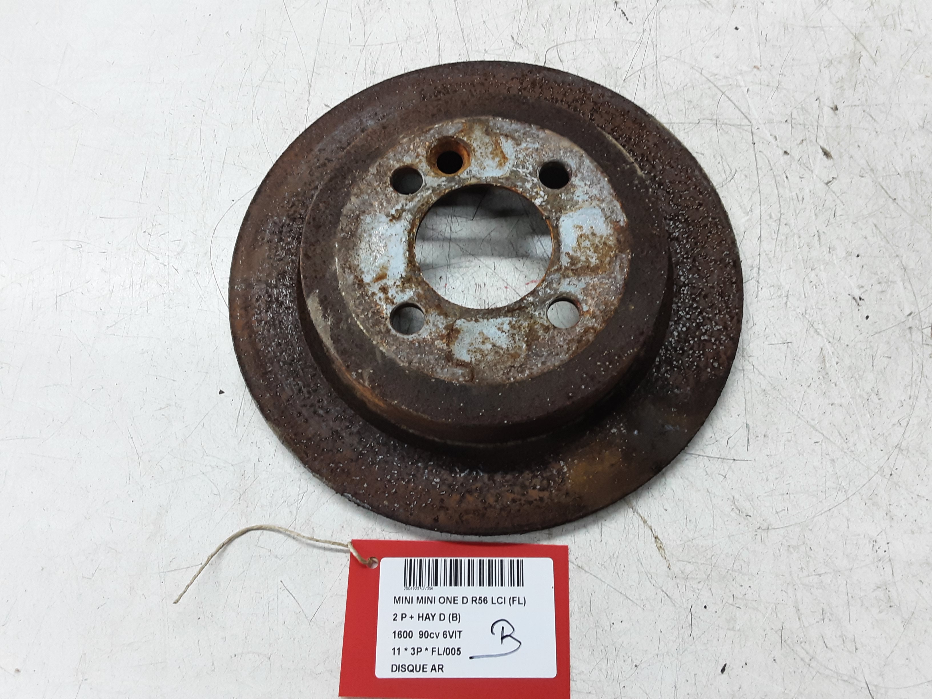 REMSCHIJF ACHTER Mini R56 : 3-Portes  10/2010 &gt; 2014