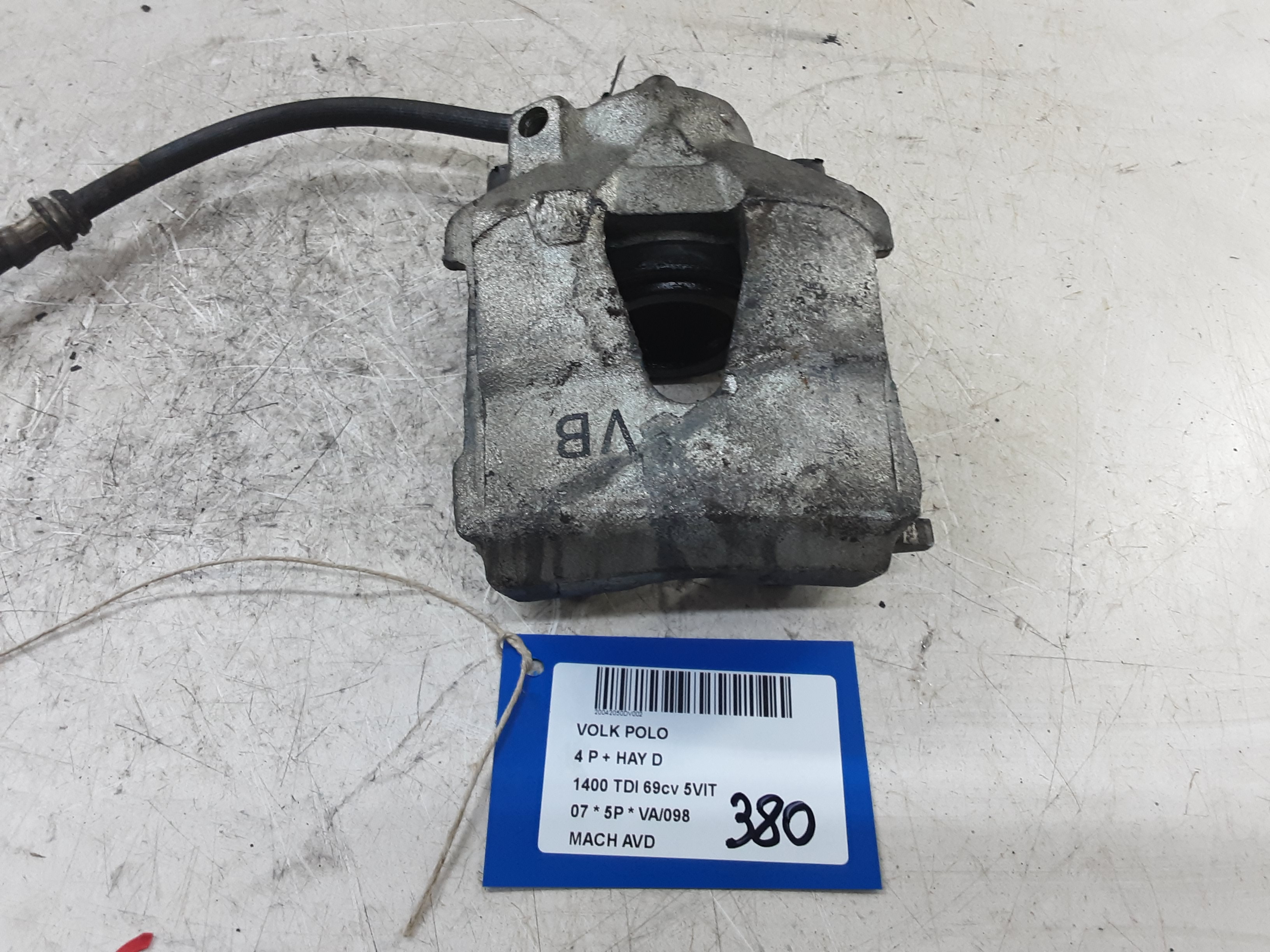 REMKLAUW VOOR RECHTS Vw POLO (9N3) 5/05 - 5/09