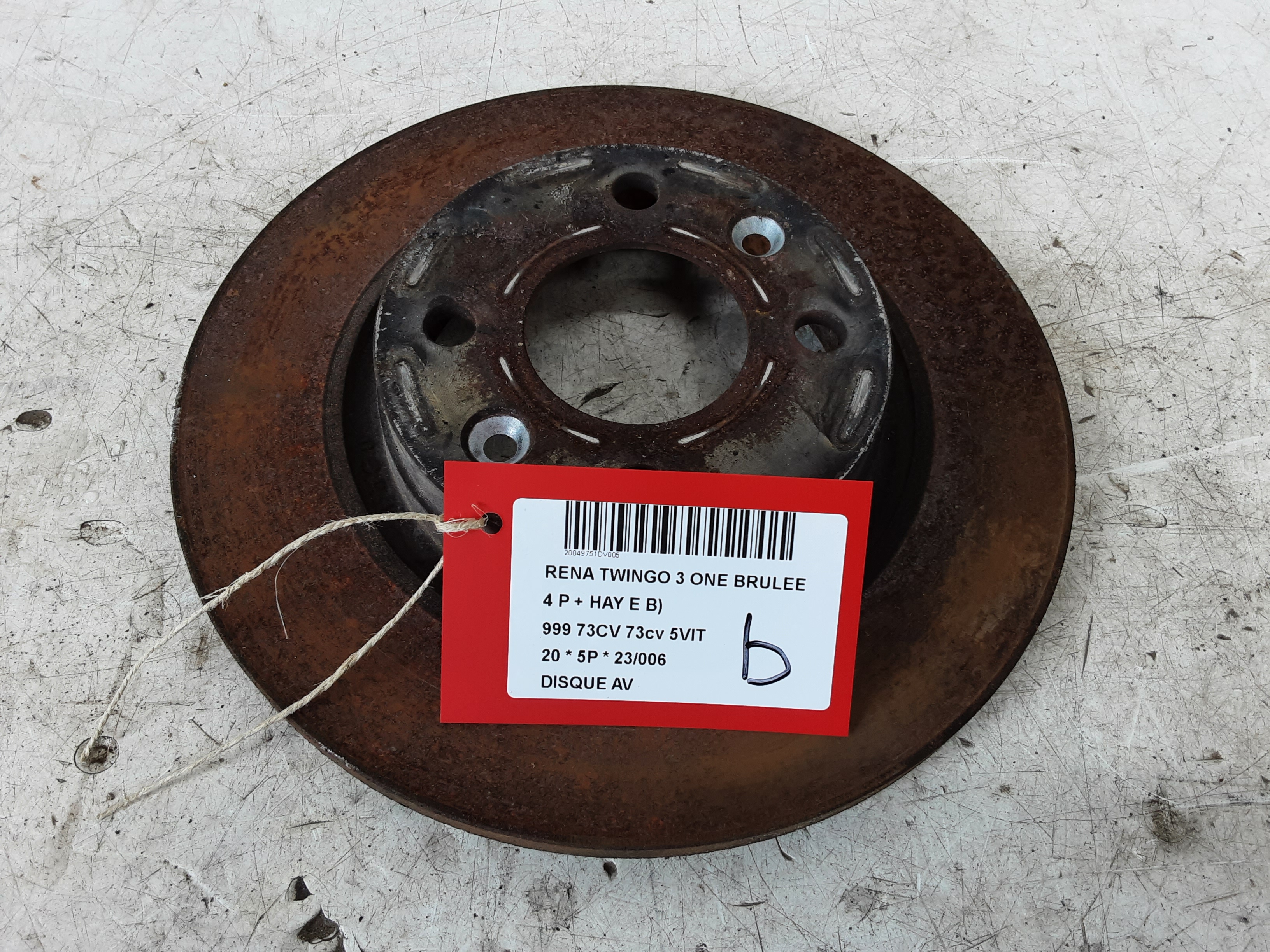 REMSCHIJF VOOR Renault TWINGO (4) FaceLift 5/19+