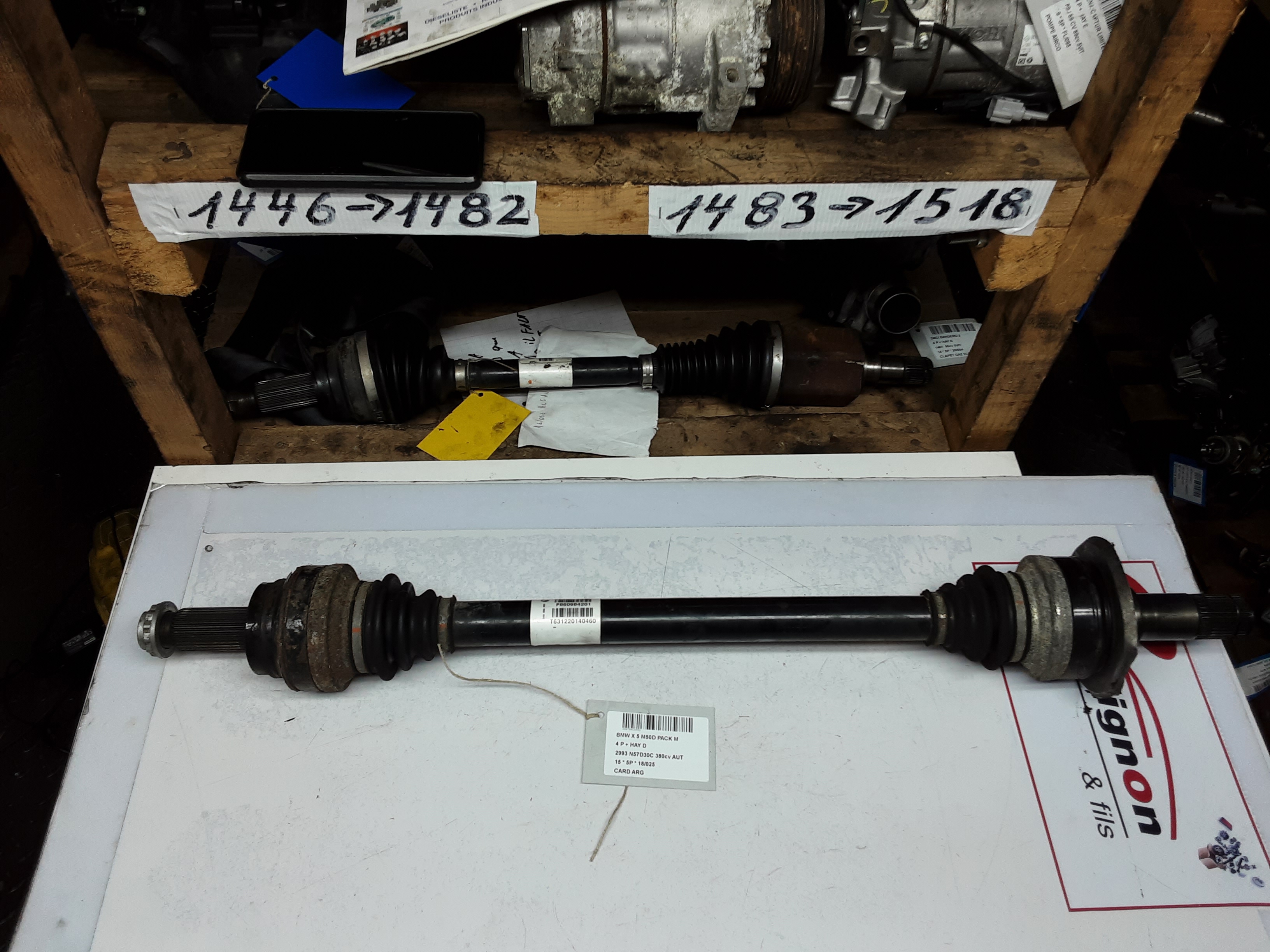 AANDRIJFAS ACHTER LINKS Bmw X5 F15 08/13 - 18