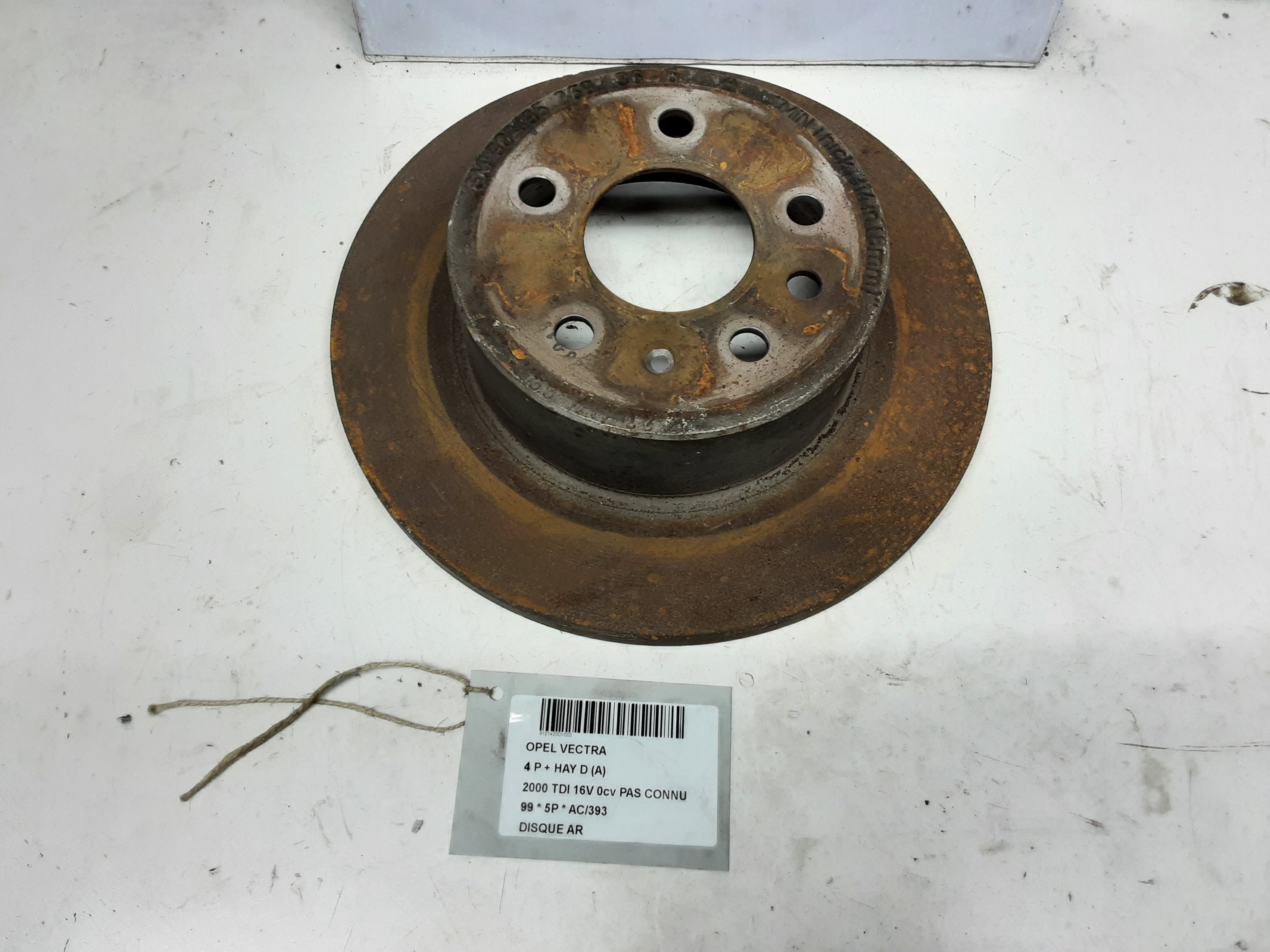REMSCHIJF ACHTER Opel VECTRA B 10/95 - 7/02 REMSCHIJF ACHTER Opel VECTRA B 10/95 - 7/02