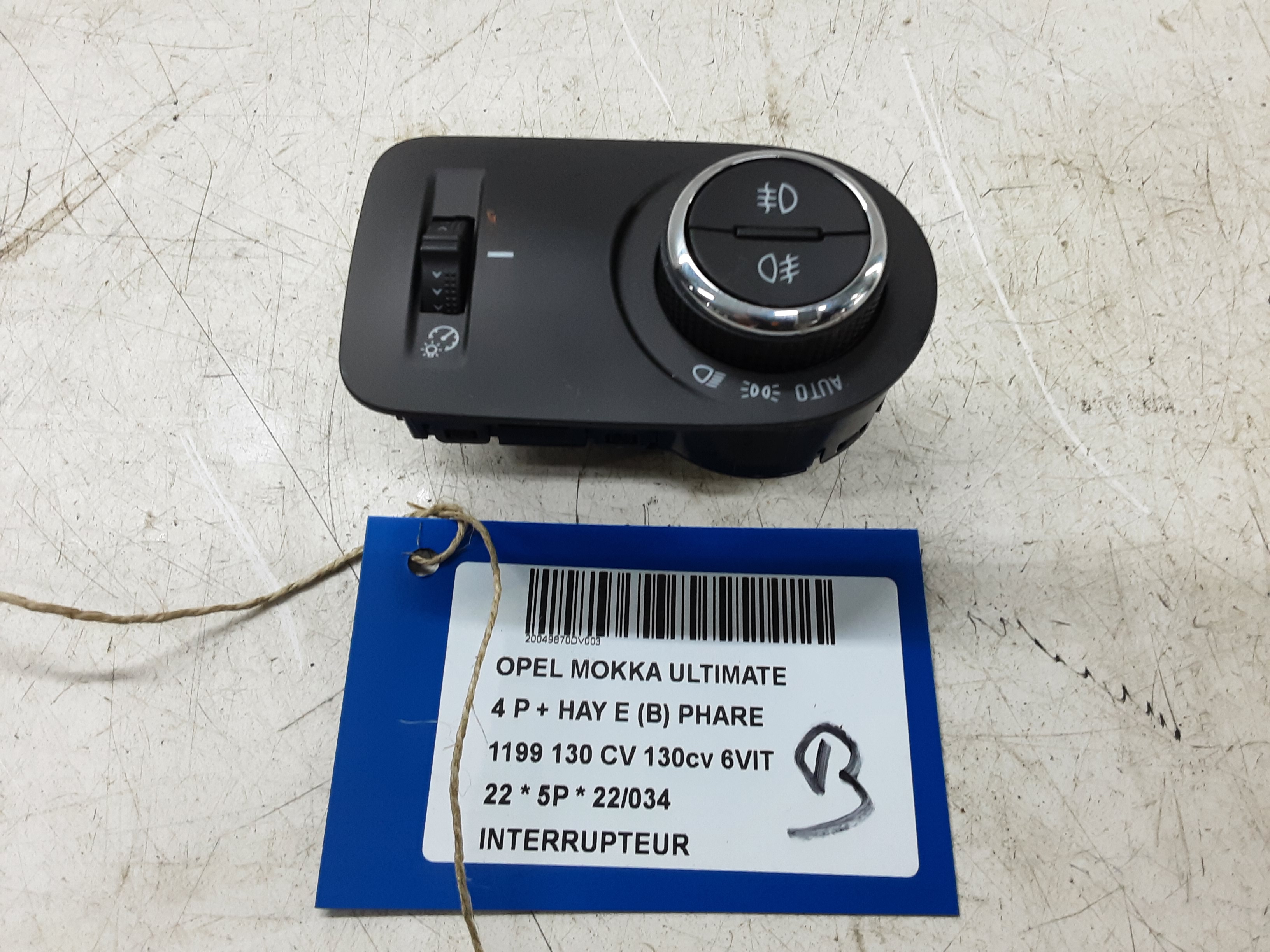 INTERRUPTEUR Opel MOKKA 10/20 +