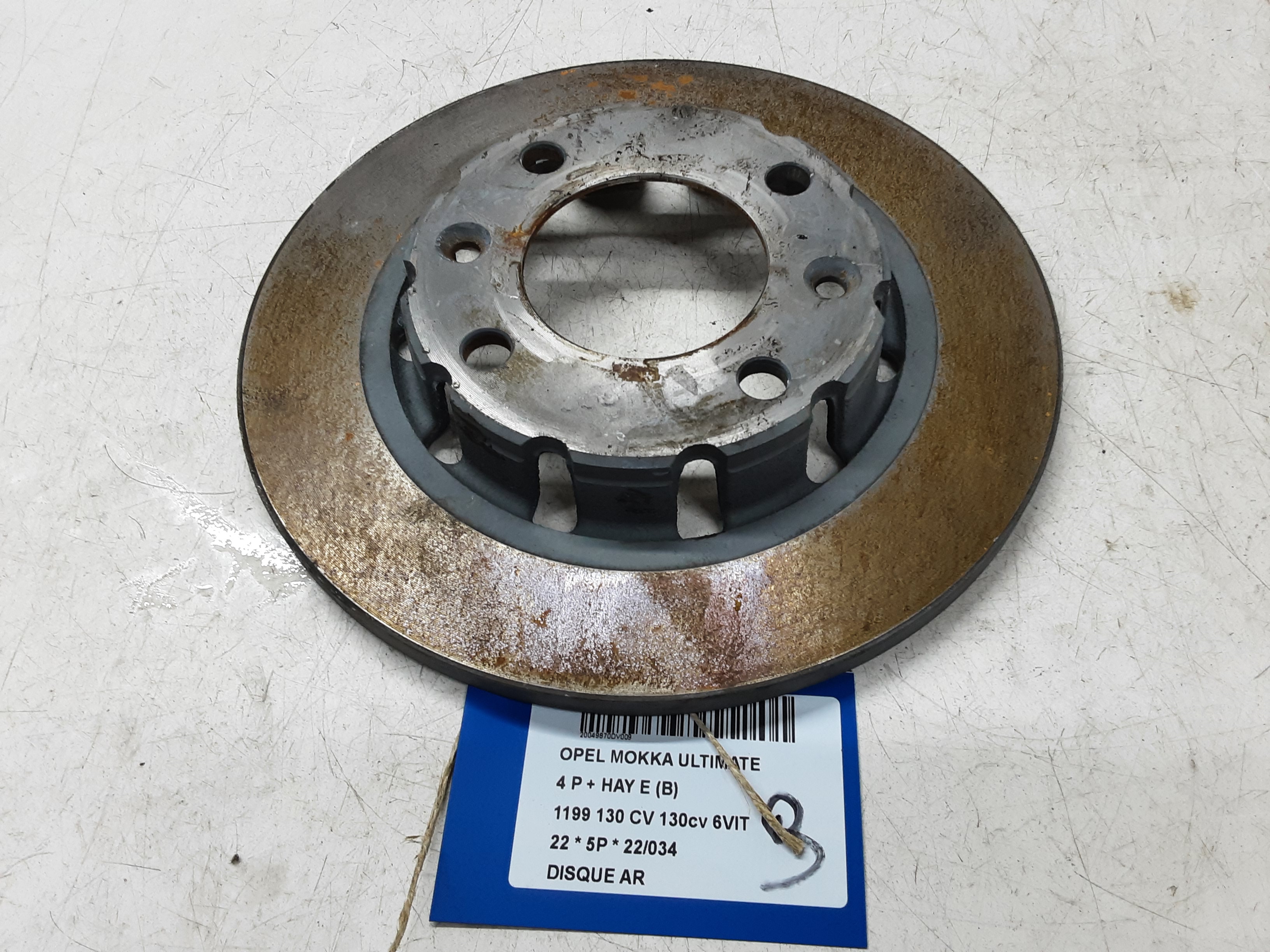 DISQUE ARRIERE Opel MOKKA 10/20 +