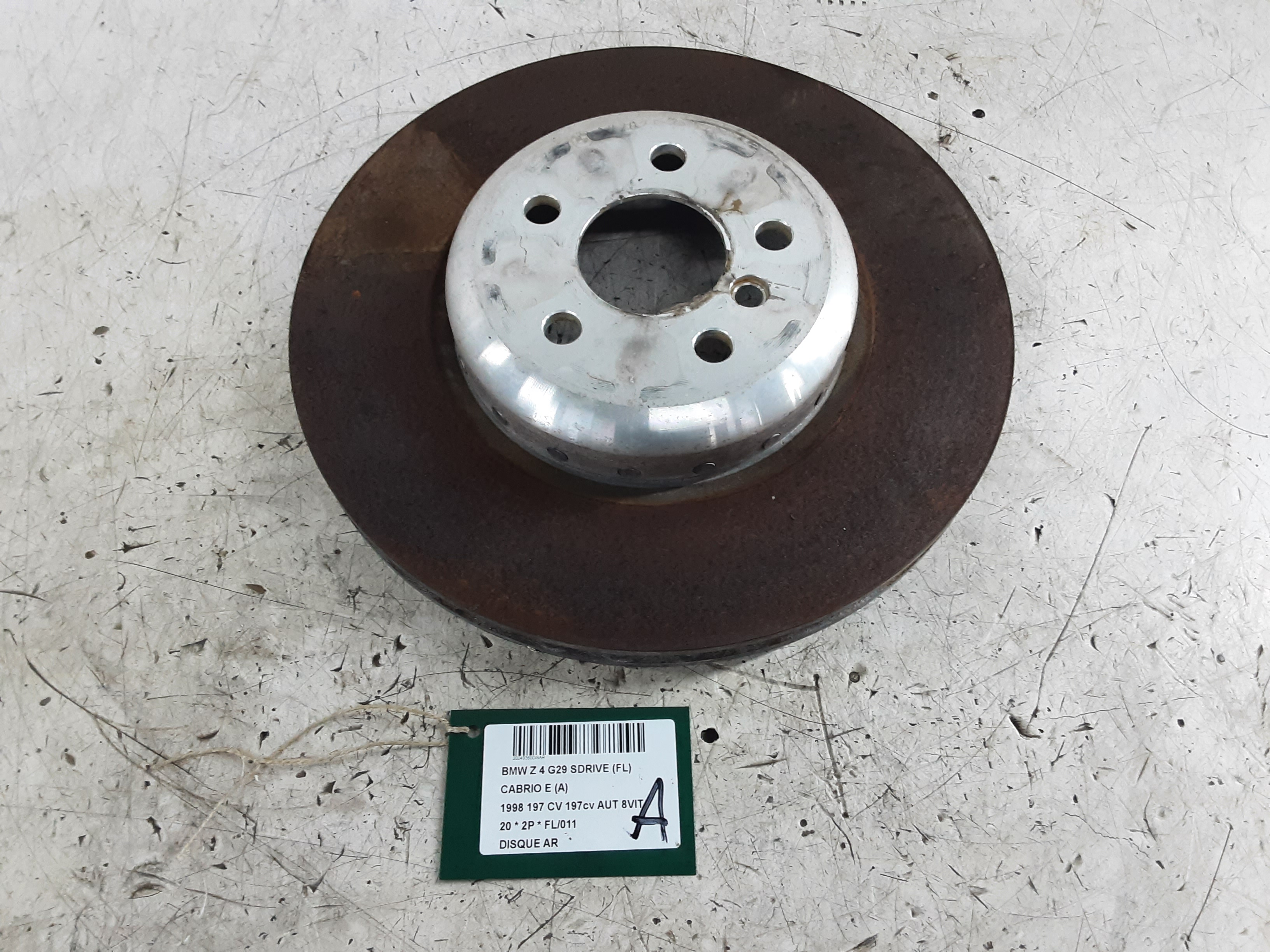 DISQUE ARRIERE Bmw Z4 G29 11/18+