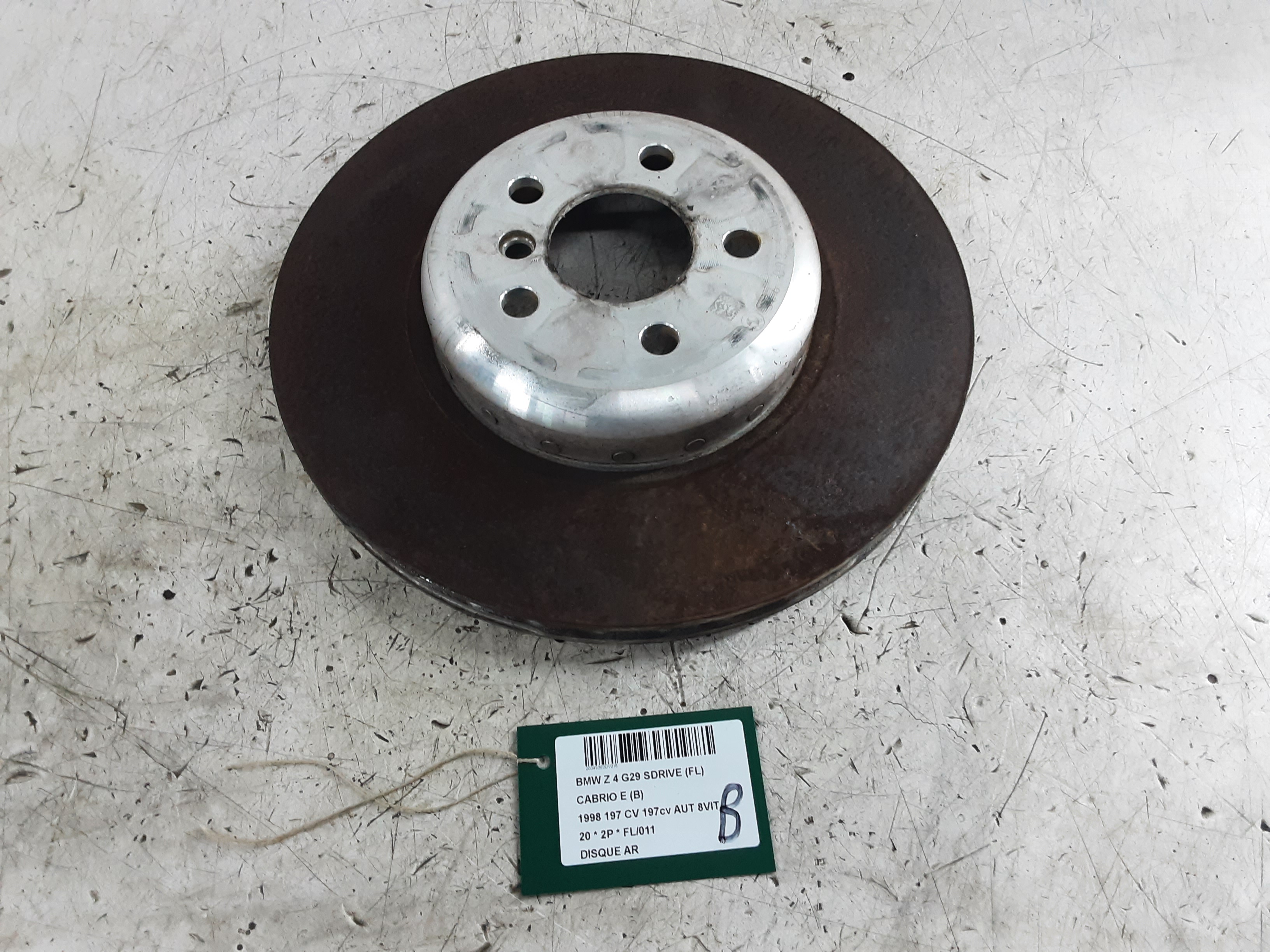 DISQUE ARRIERE Bmw Z4 G29 11/18+