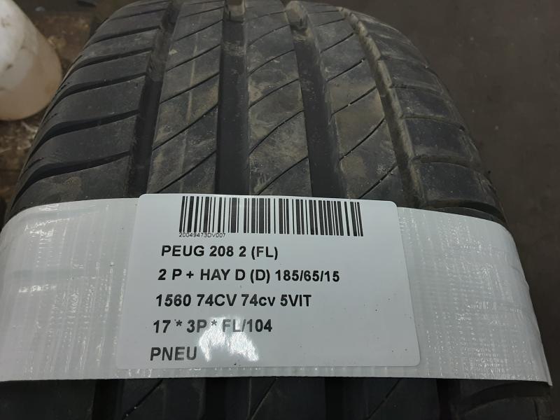 PNEU Peugeot 208 8/15 - 20