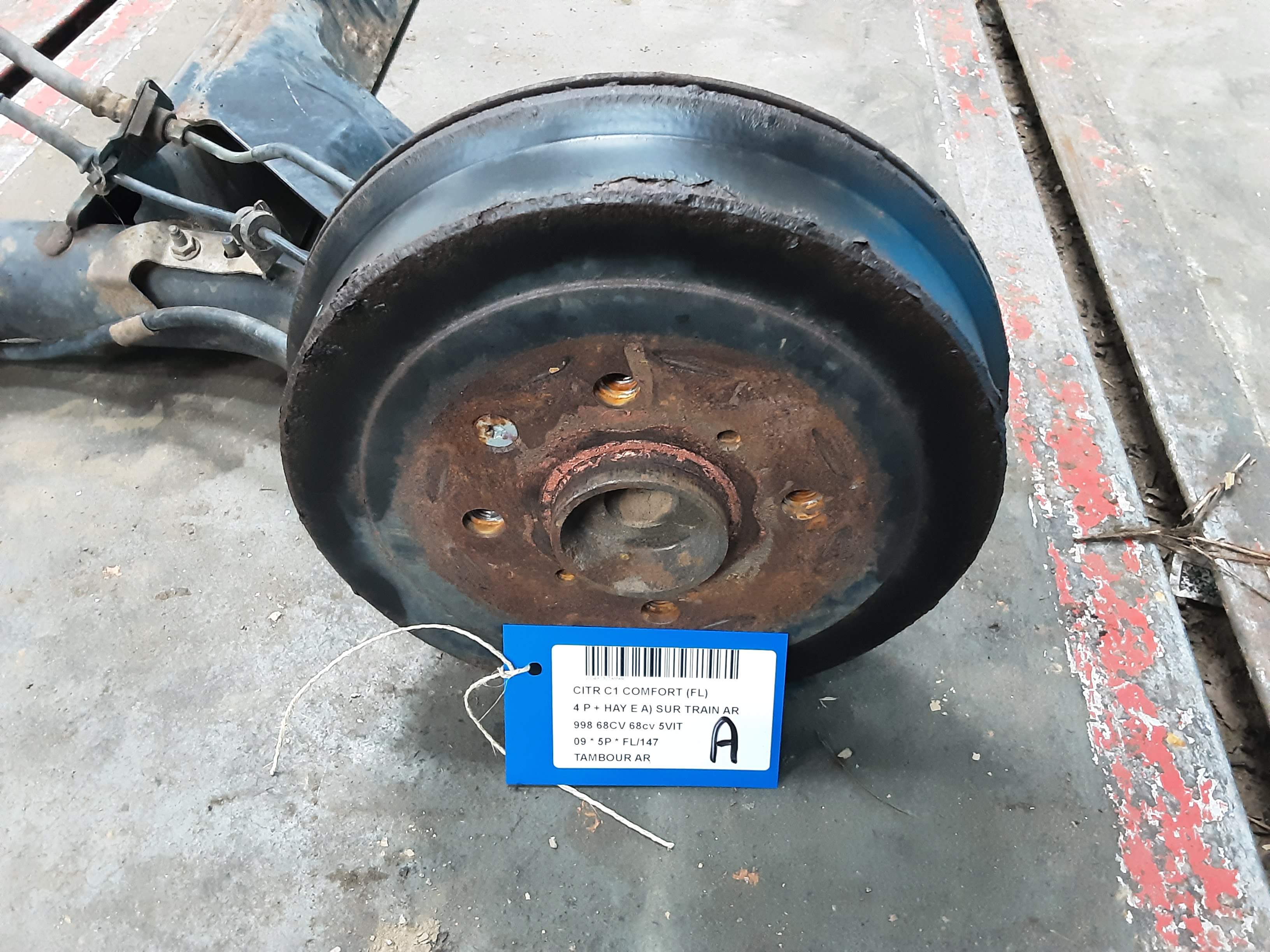 REMTROMMEL ACHTER Citroen C1 06/05 - 14