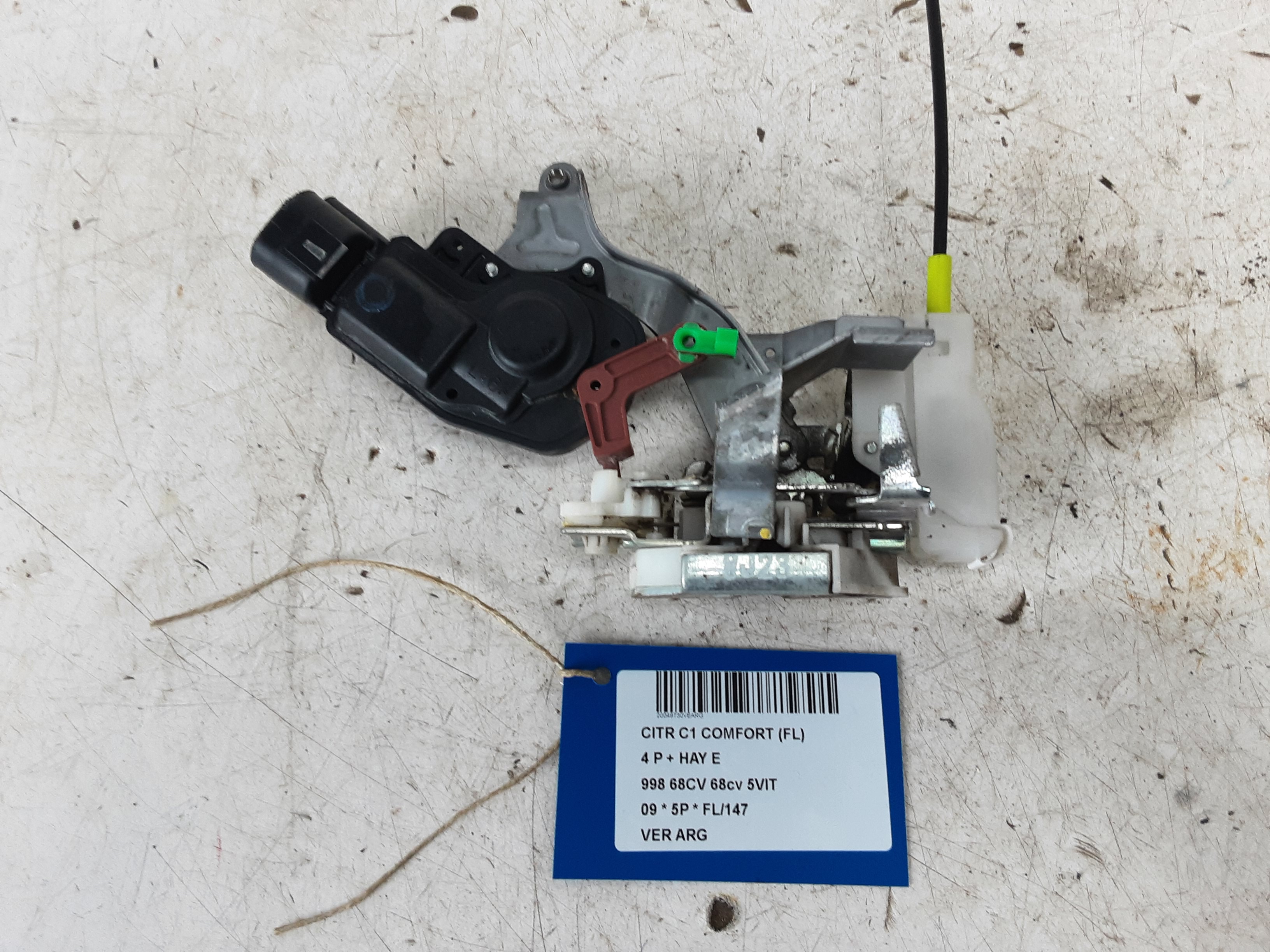 VERGRENDELING ACHTER LINKS Citroen C1 06/05 - 14