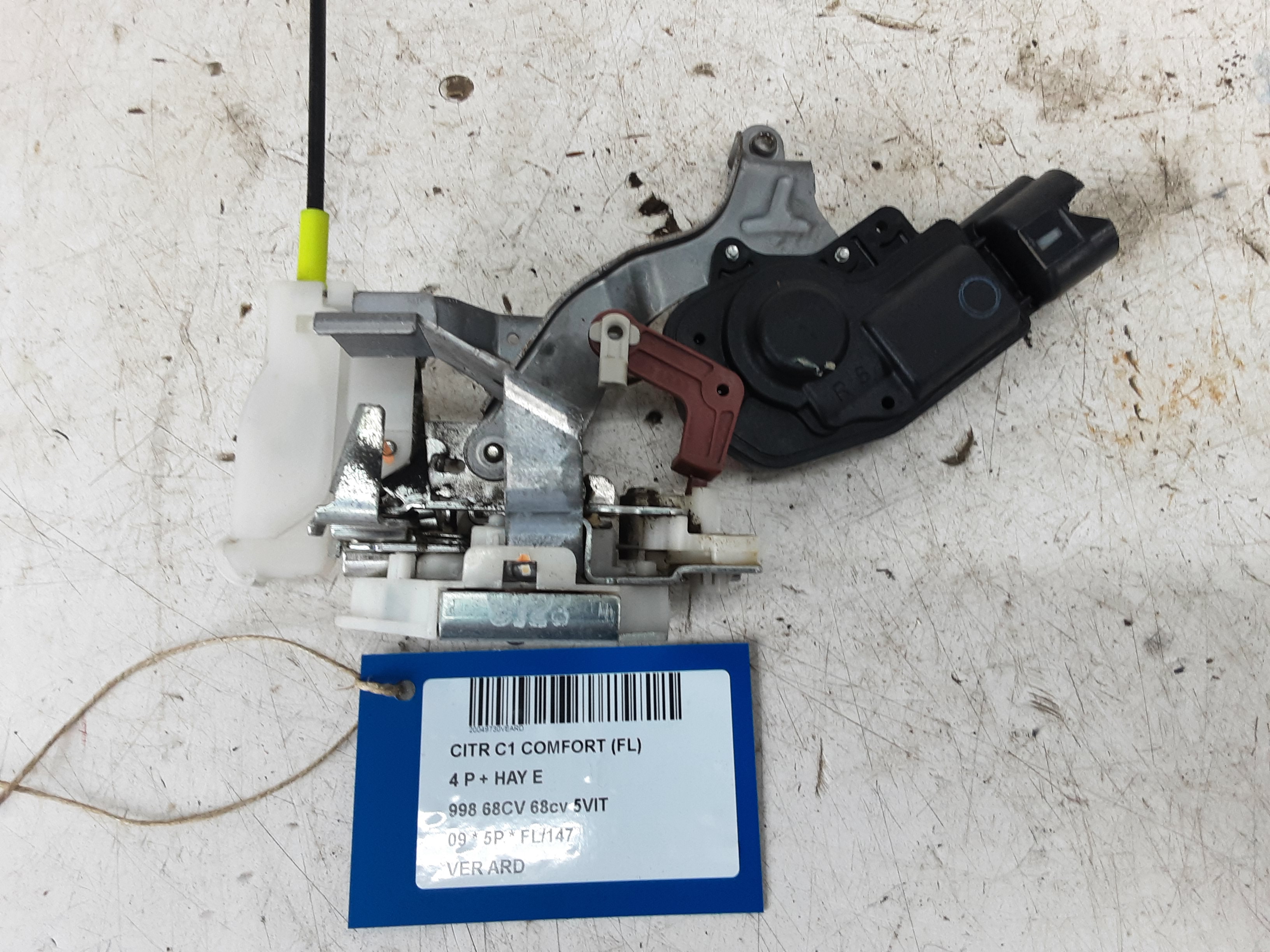 VERGRENDELING ACHTER RECHTS Citroen C1 06/05 - 14