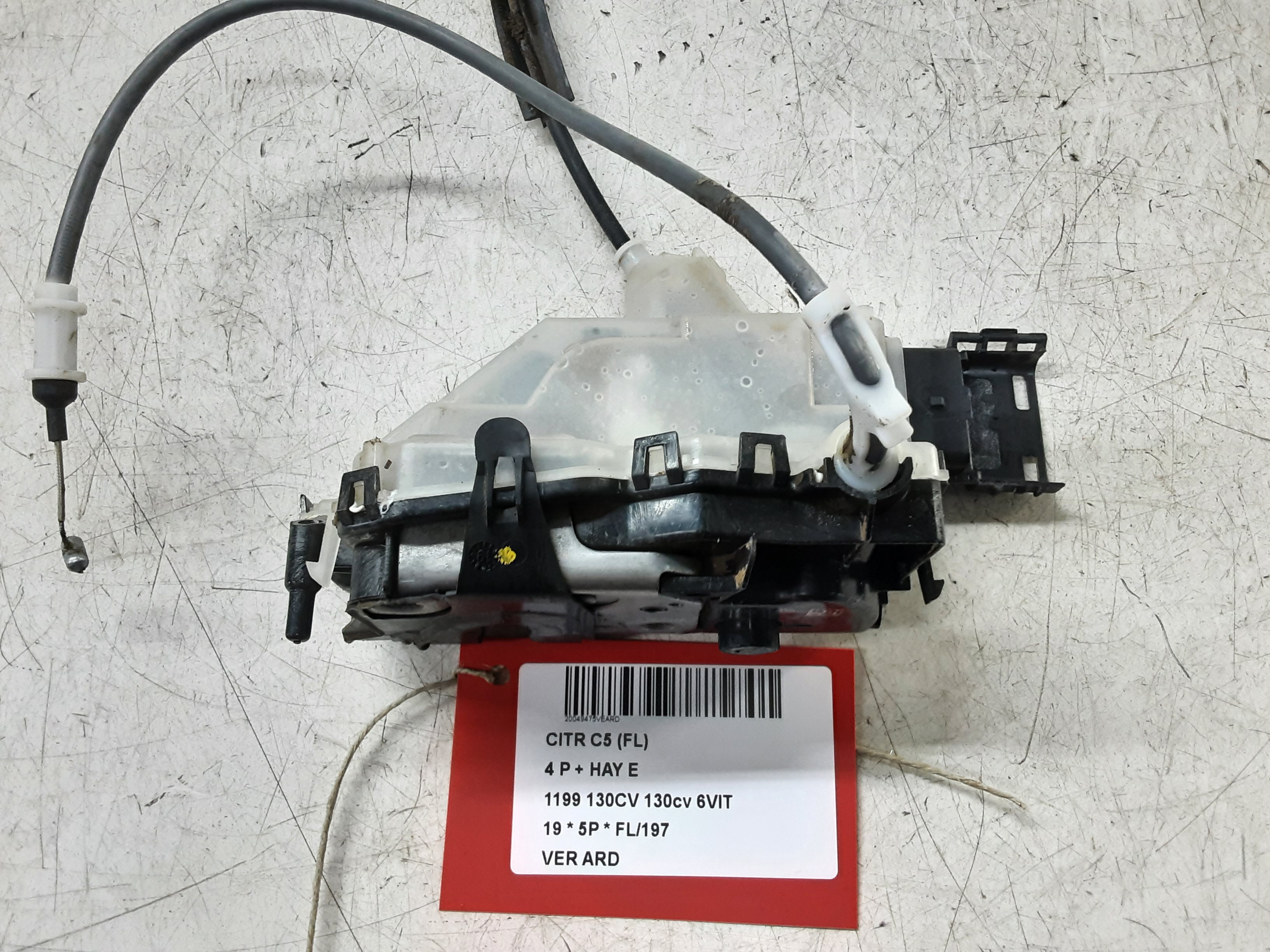 VERGRENDELING ACHTER RECHTS Citroen C5 AIRCROSS 10/18+