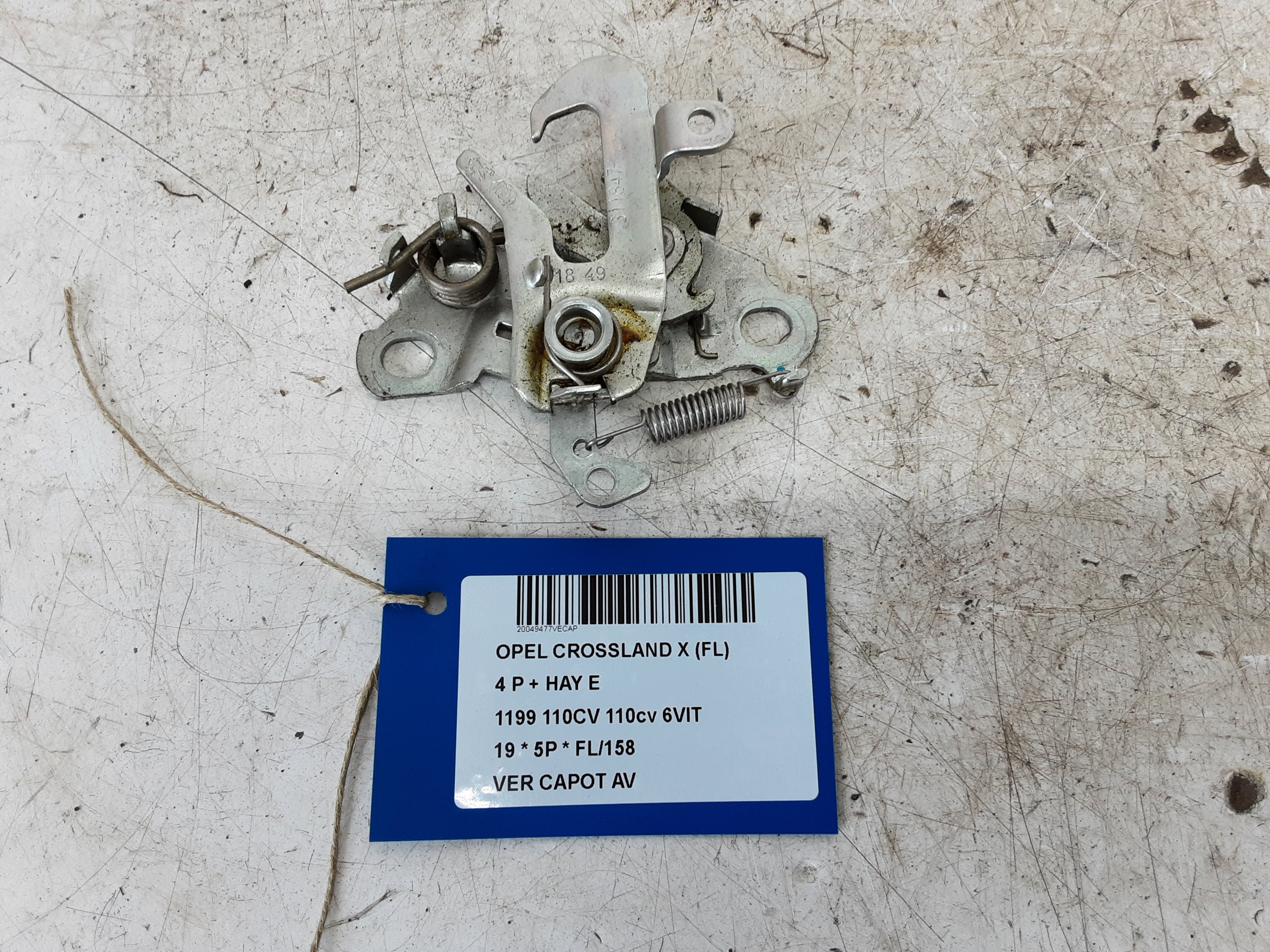 DRUKVEER MOTORKAP Opel CROSSLAND X 6/17+