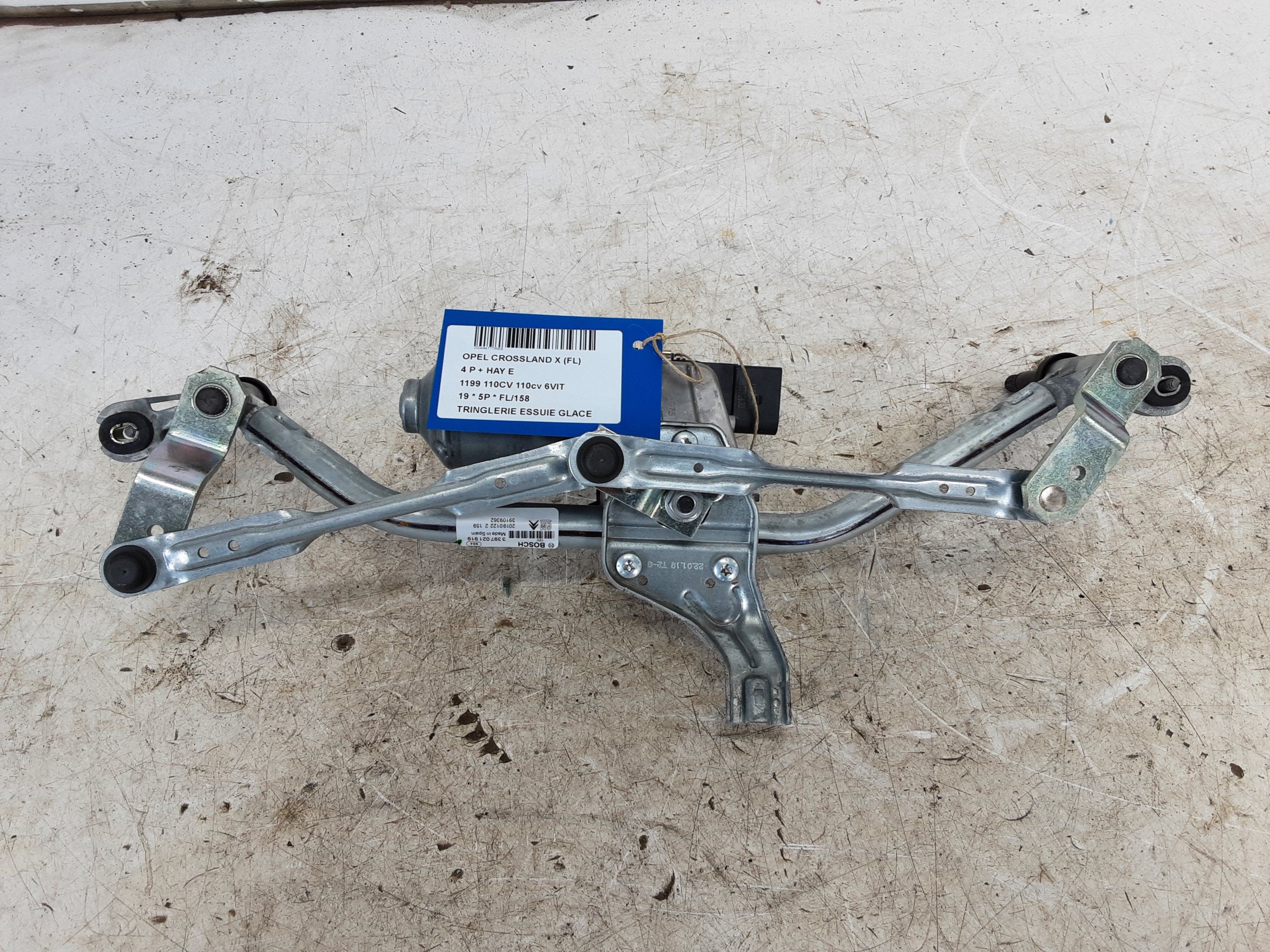 RUITENWISSER MECHANISME Opel CROSSLAND X 6/17+