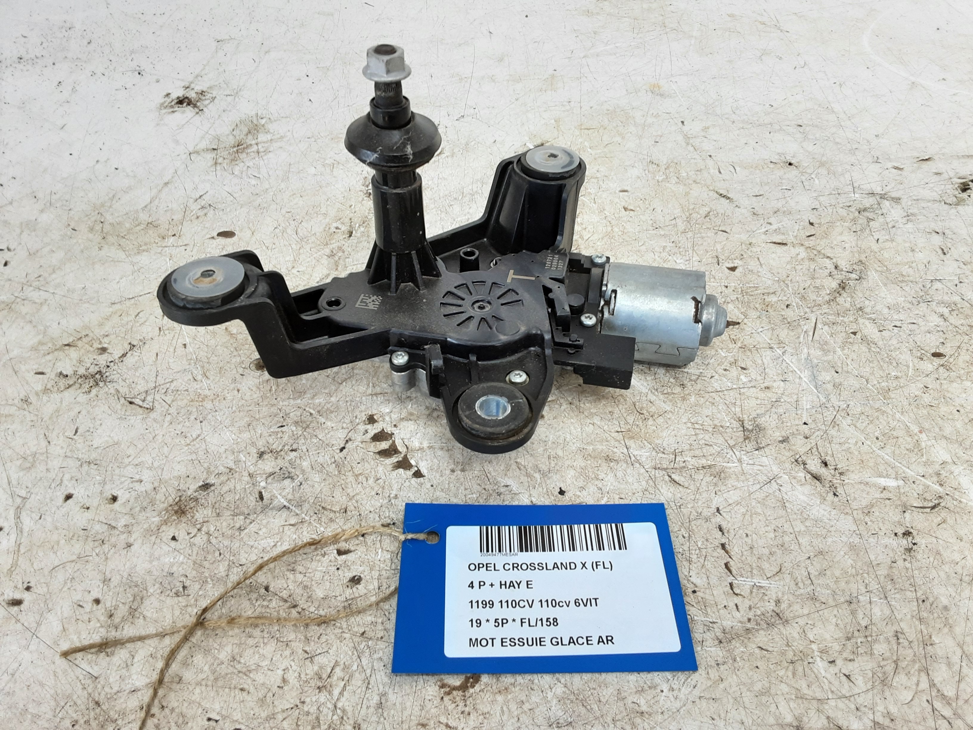 RUITENWISSERMOTOR ACHTER Opel CROSSLAND X 6/17+