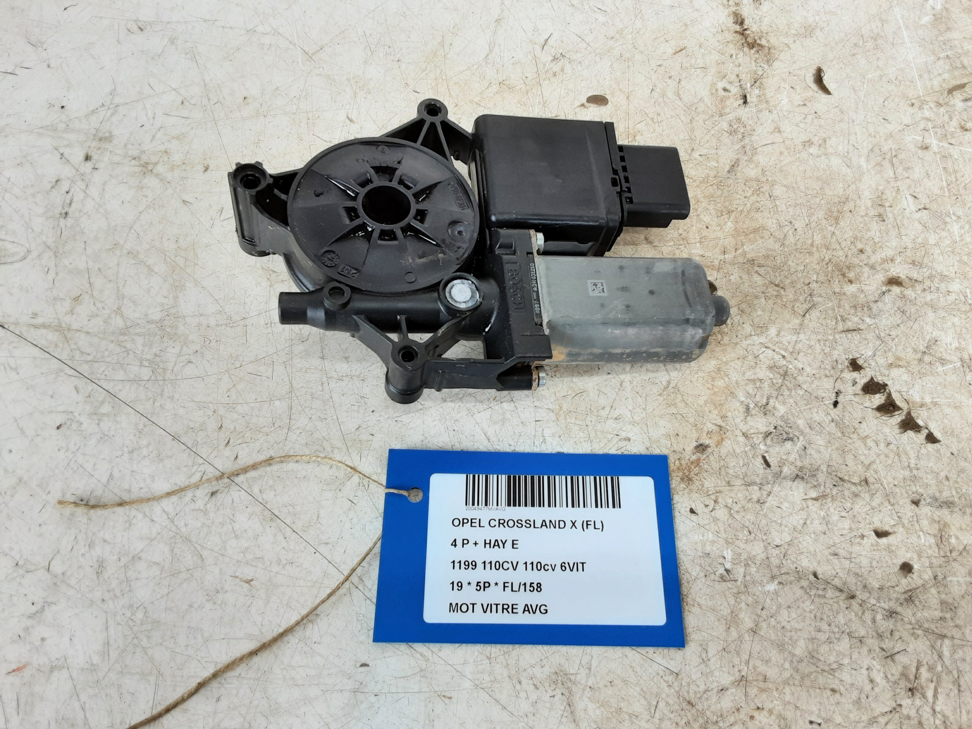 MOTOR RUITMECHANISME VOOR LINKS Opel CROSSLAND X 6/17+