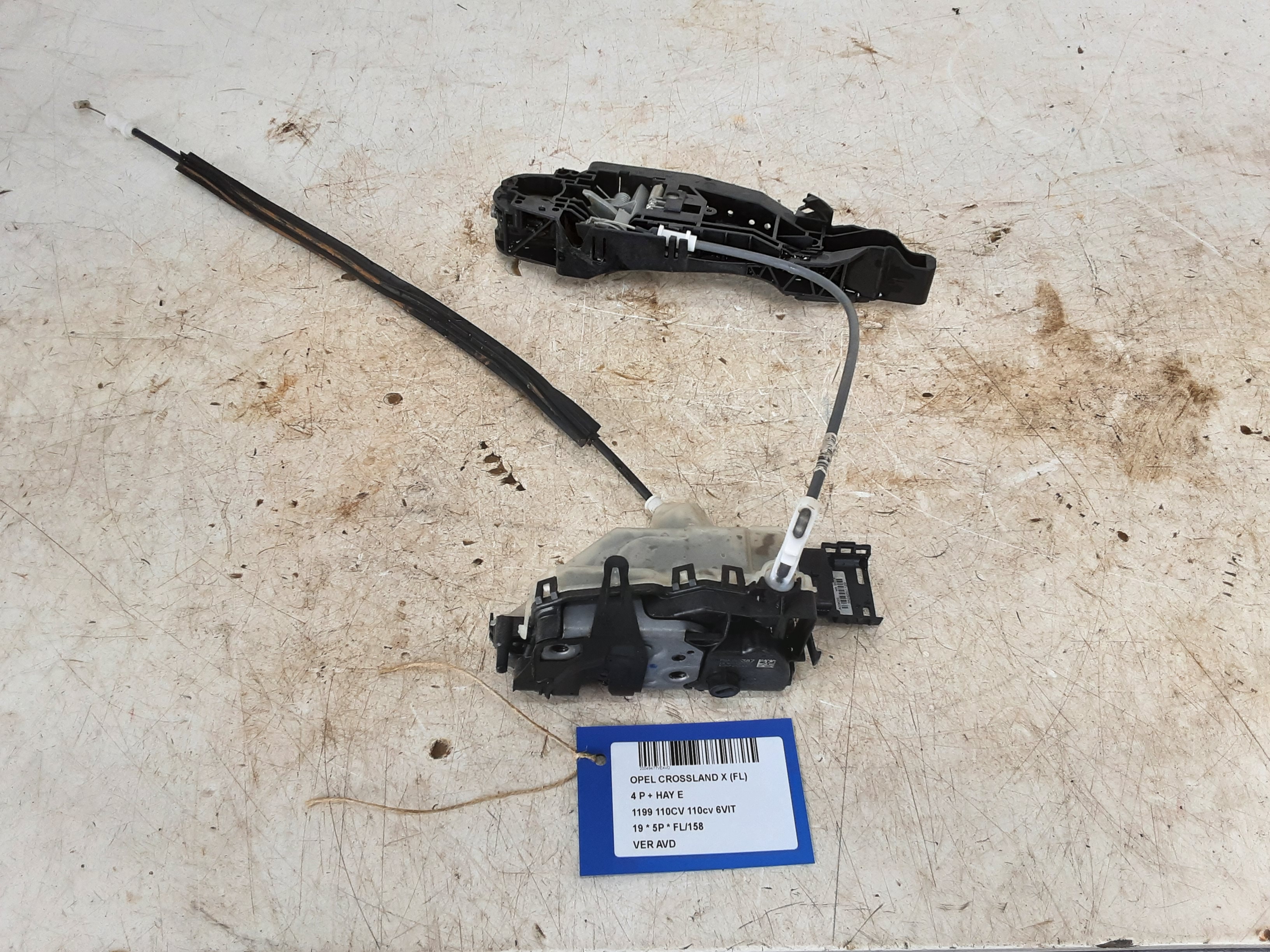 VERGRENDELING VOOR RECHTS Opel CROSSLAND X 6/17+
