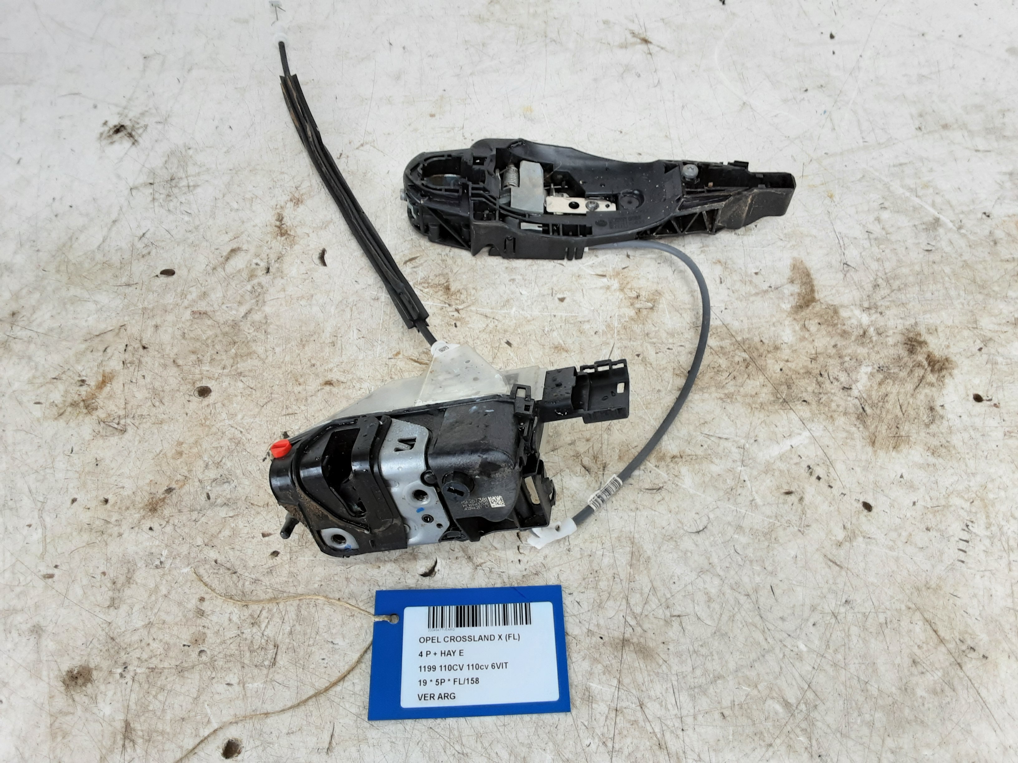 VERGRENDELING ACHTER LINKS Opel CROSSLAND X 6/17+