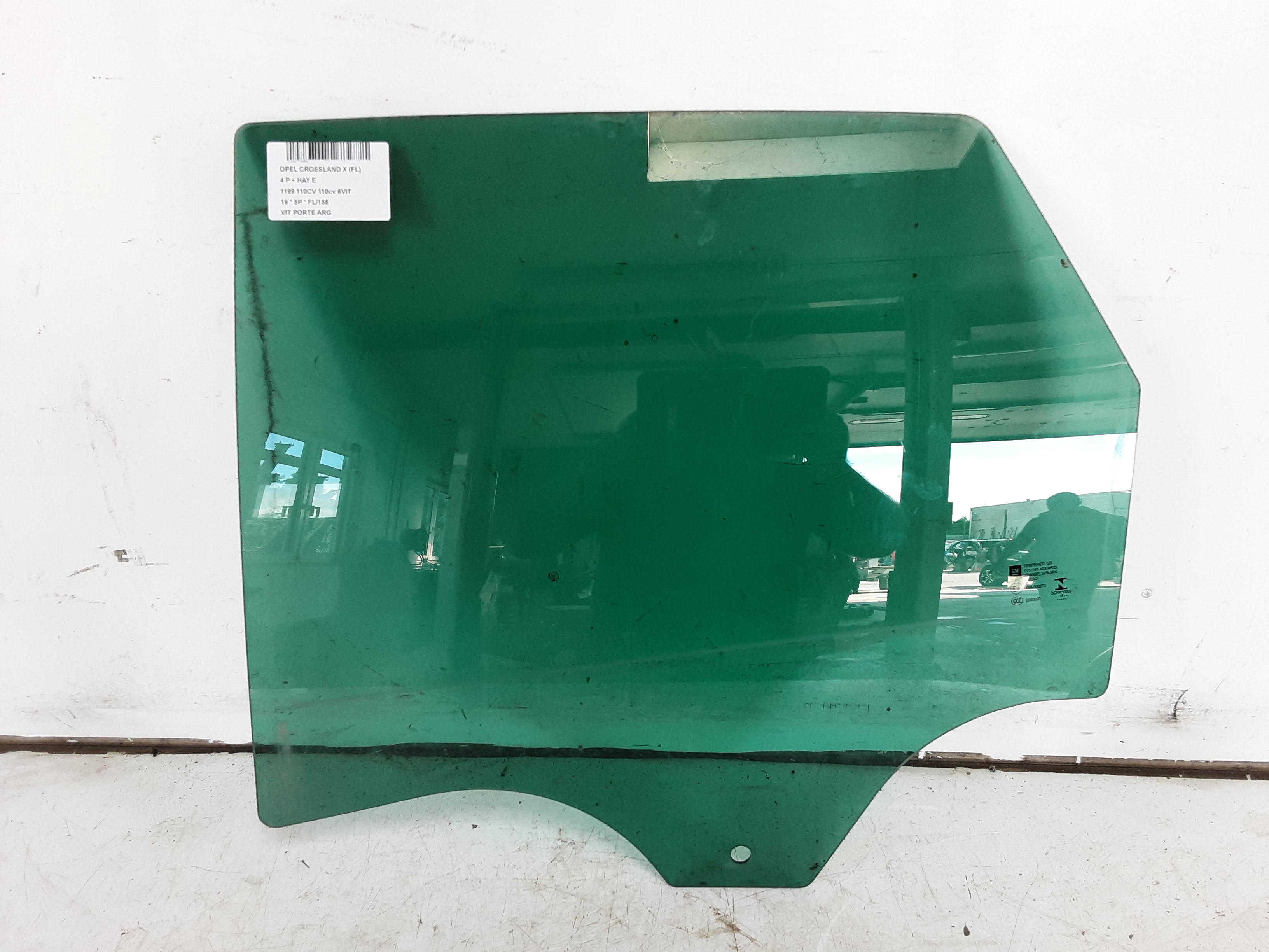 VITRE DE PORTE ARRIERE GAUCHE Opel CROSSLAND X 6/17+