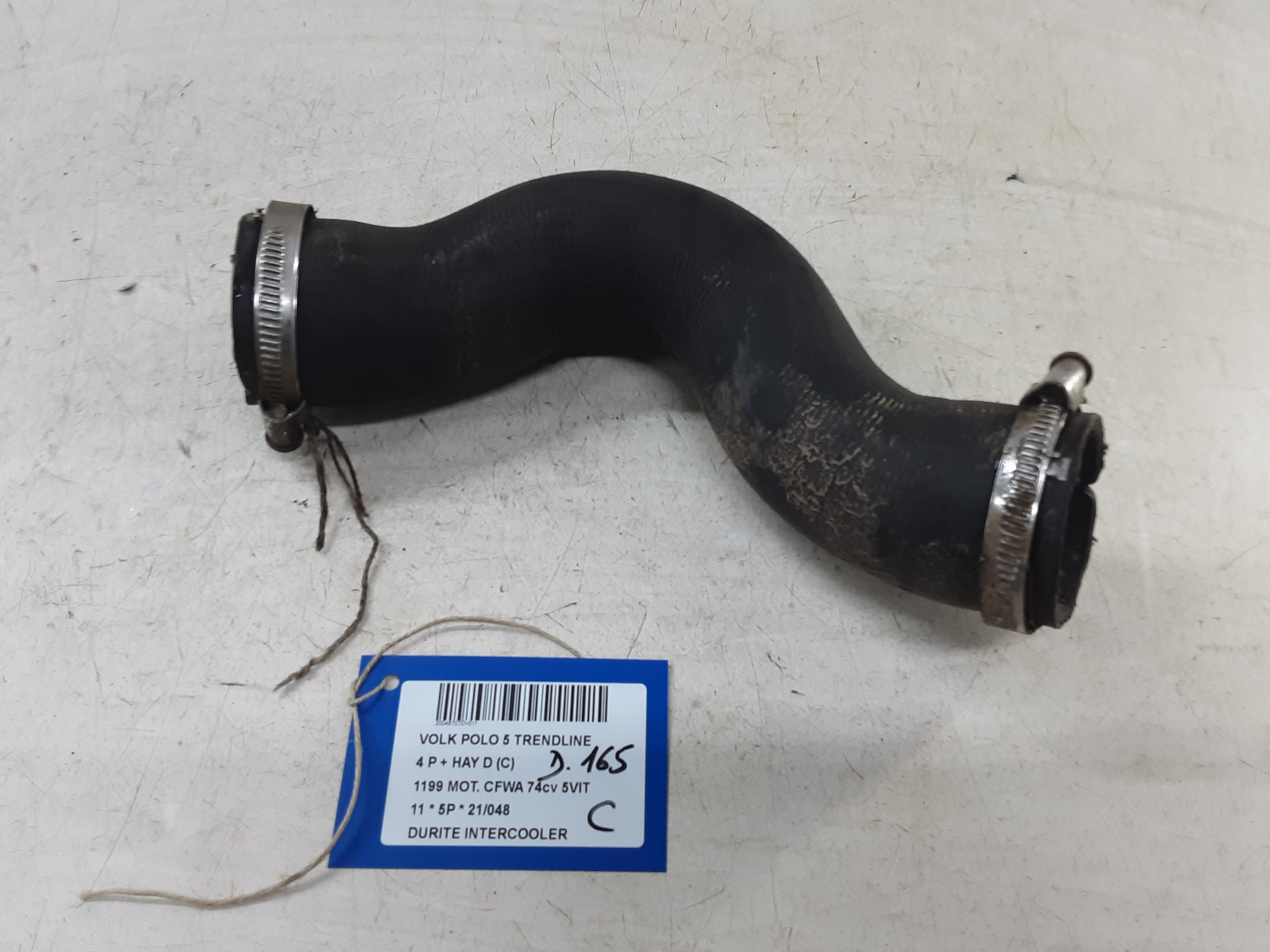 INTERCOOLER SLANG Vw POLO (6R) 6/09 - 4/14