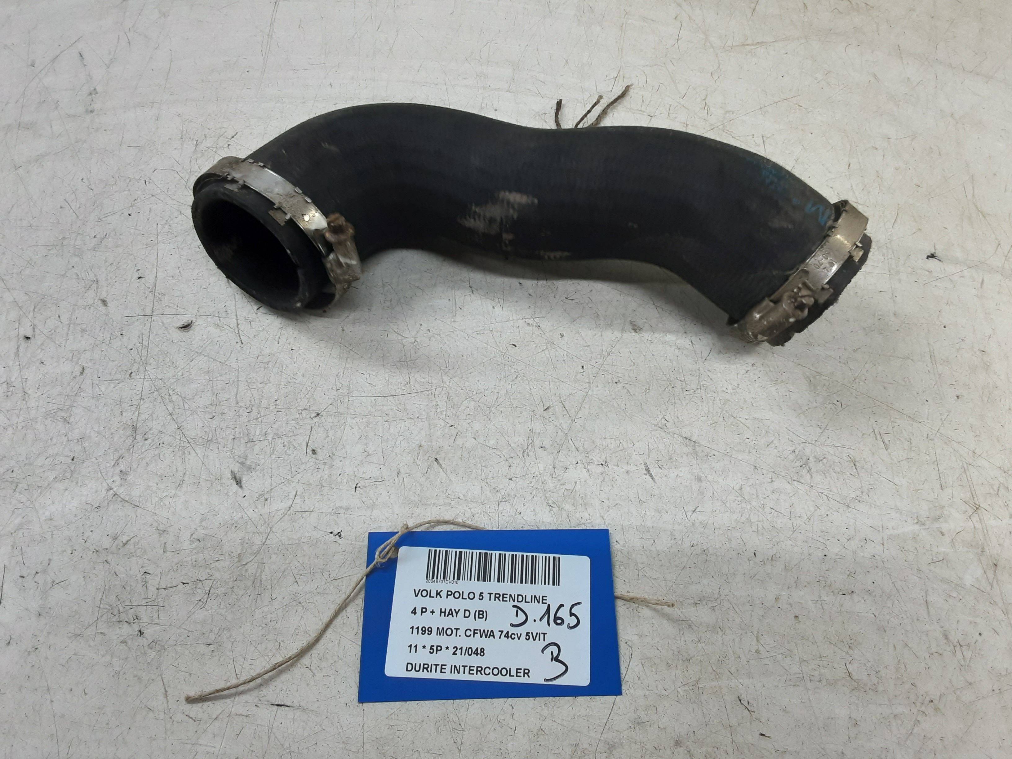 INTERCOOLER SLANG Vw POLO (6R) 6/09 - 4/14